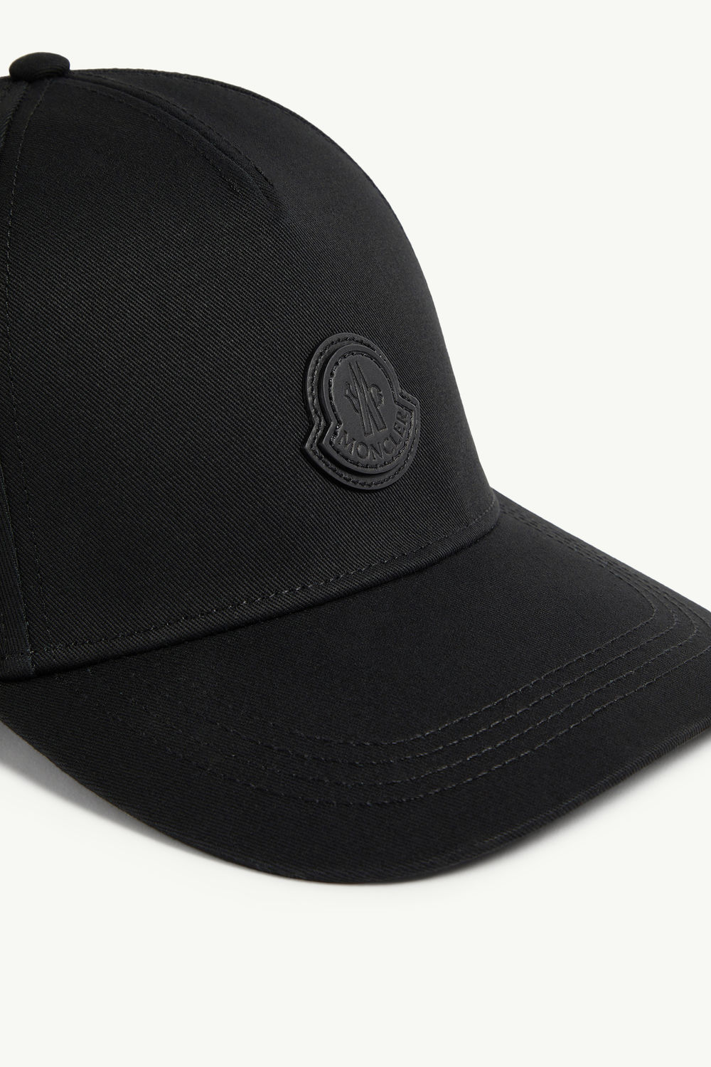 棉質華達呢棒球帽 男士 黑色 Moncler 4