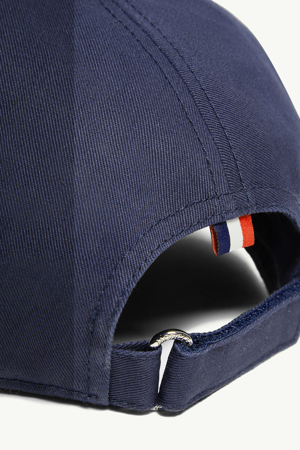 Embroidered Logo Gabardine Baseball Cap Men Navy Blue Moncler 3