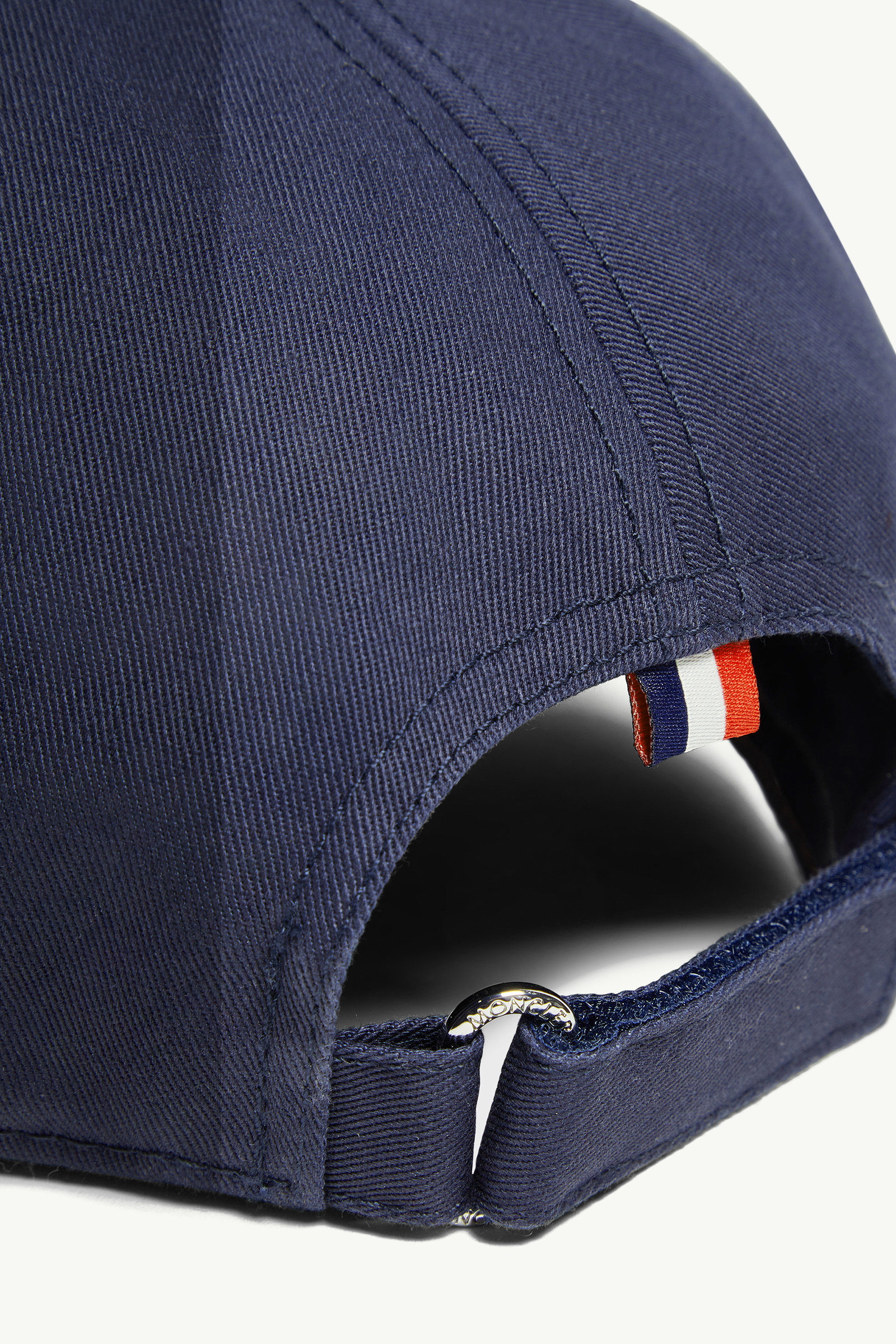 Embroidered Logo Gabardine Baseball Cap Men Navy Blue Moncler 3