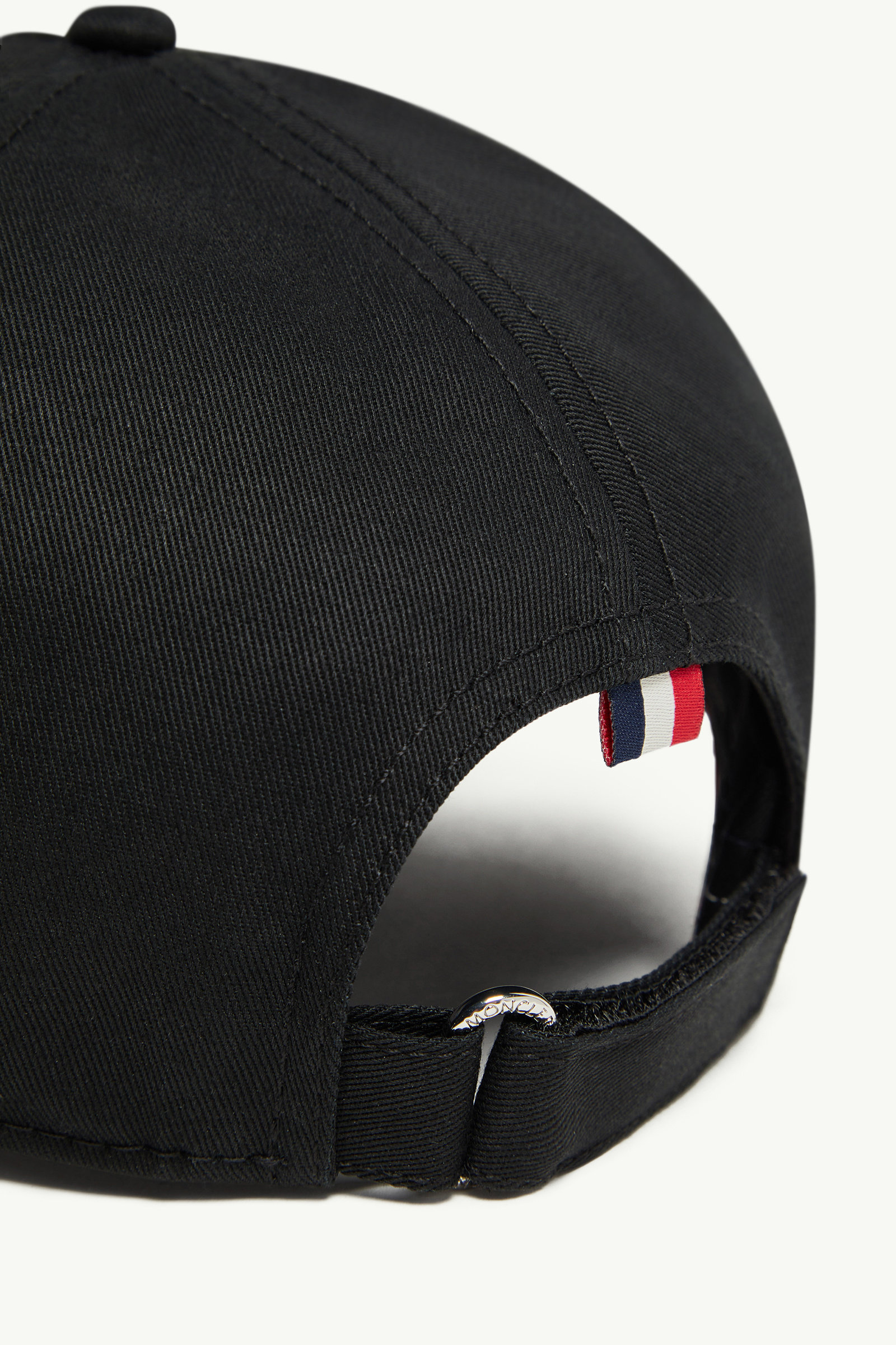 Embroidered Logo Gabardine Baseball Cap Men Black Moncler 3