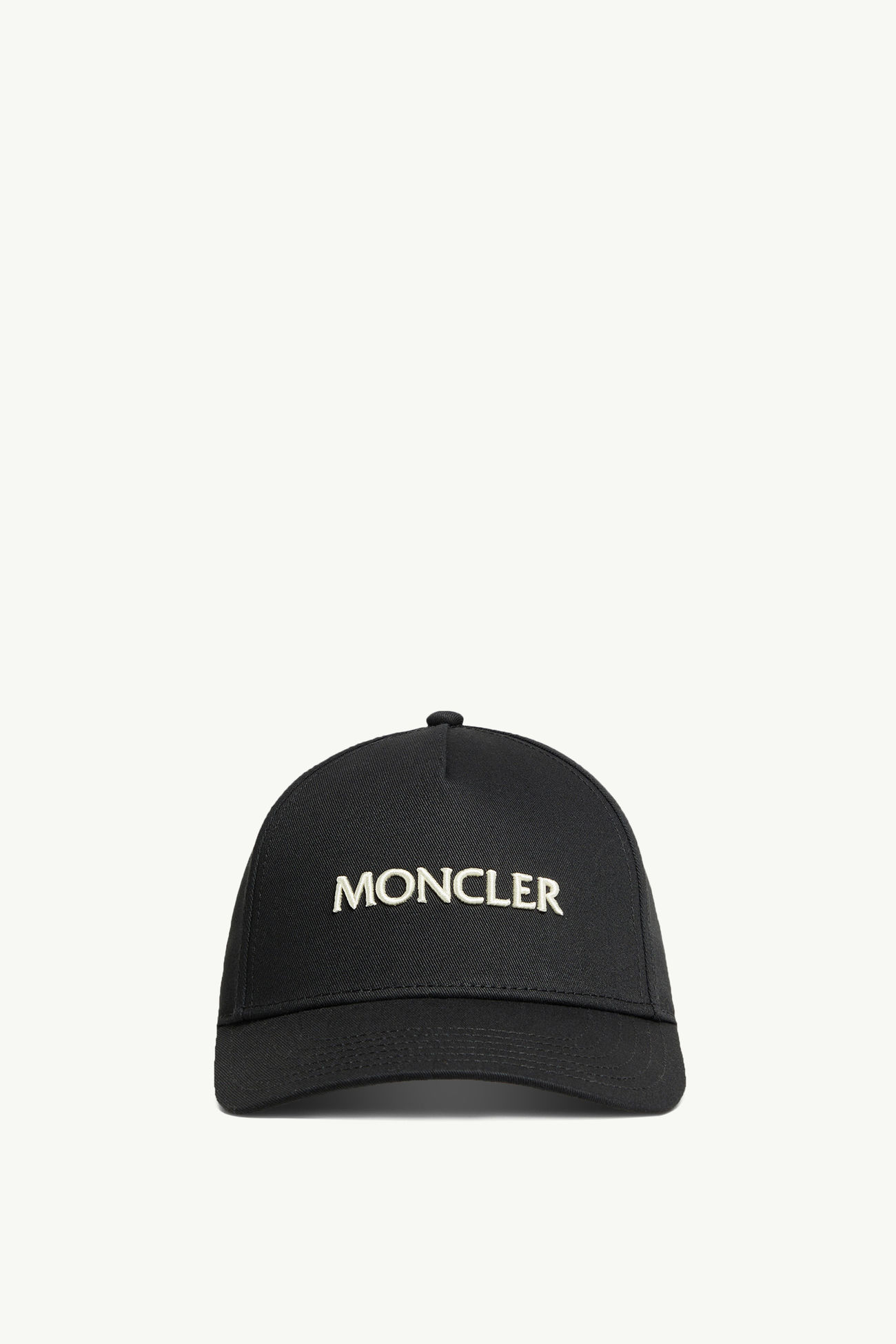 로고 자수 개버딘 야구 캡 모자 남성 블랙 Moncler 0