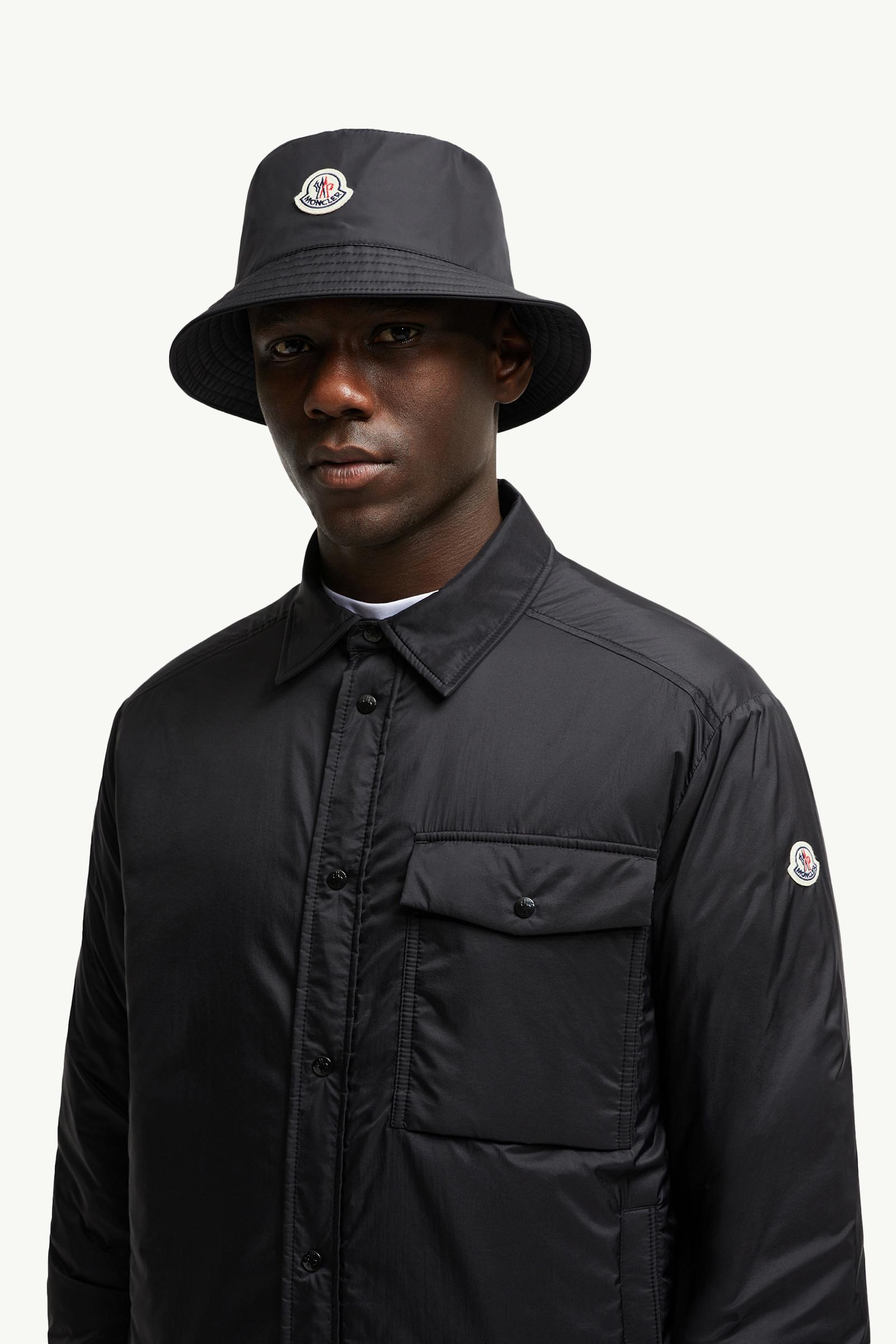 Water-Repellent Bucket Hat Men Black Moncler 1