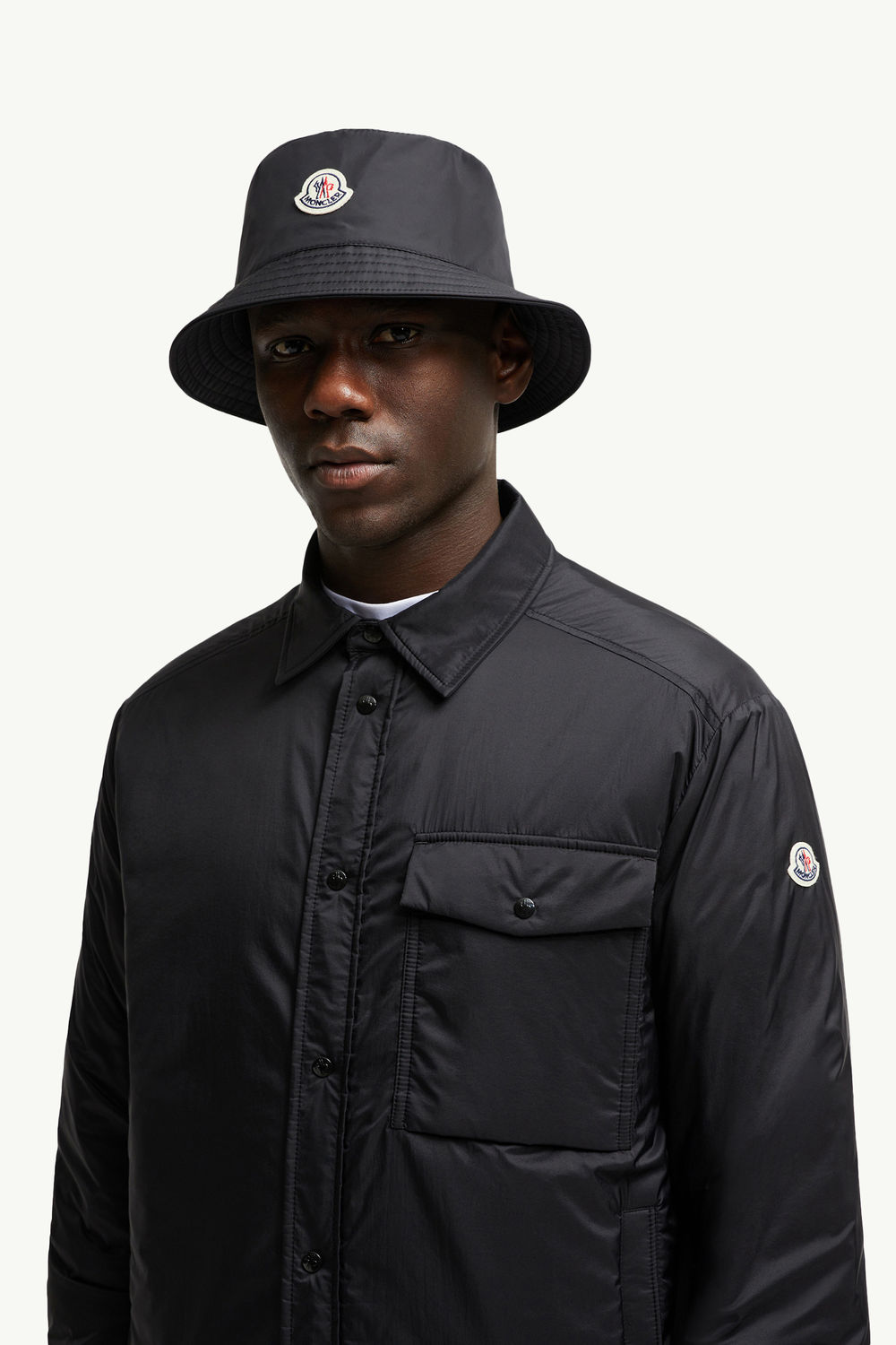 Gorro de pescador impermeable Hombre Negro Moncler 1