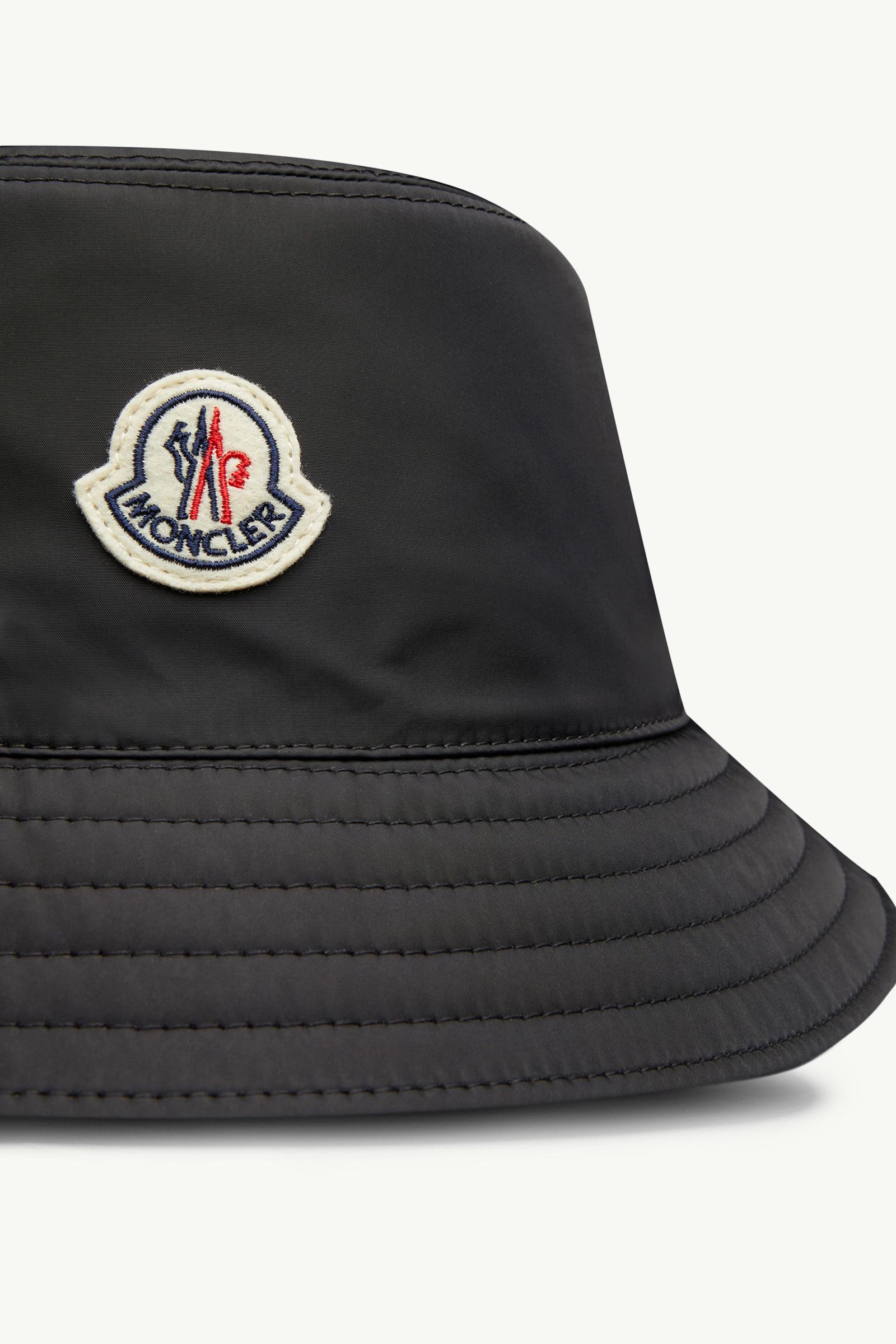 MONCLER ブラック バケットハット M ブラック バケットハット : ハット 