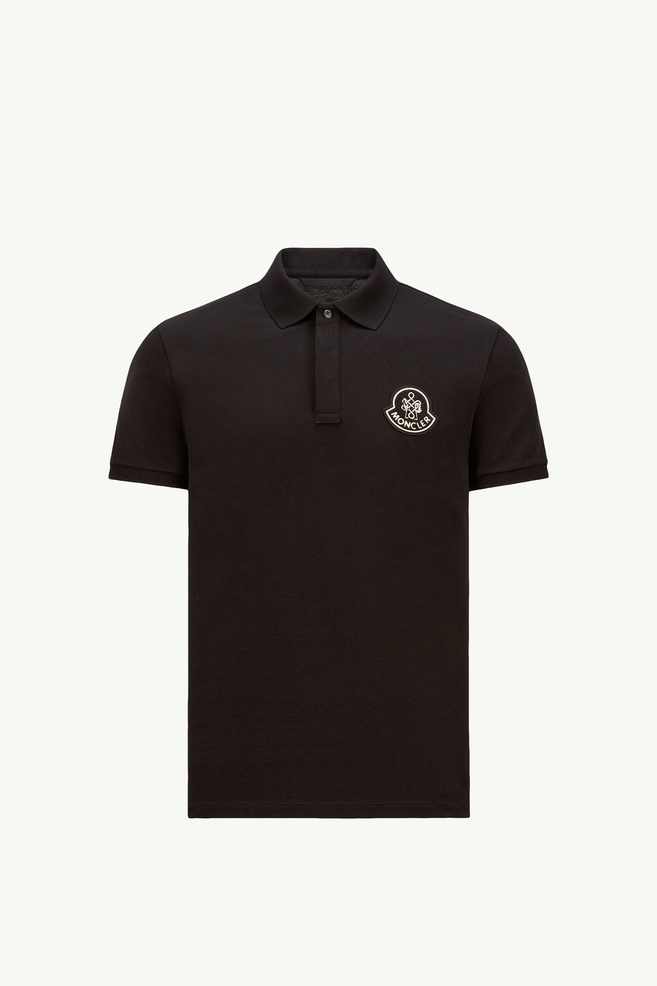 男士蛇年贴片棉质珠地Polo衫 男士 黑色 Moncler 2