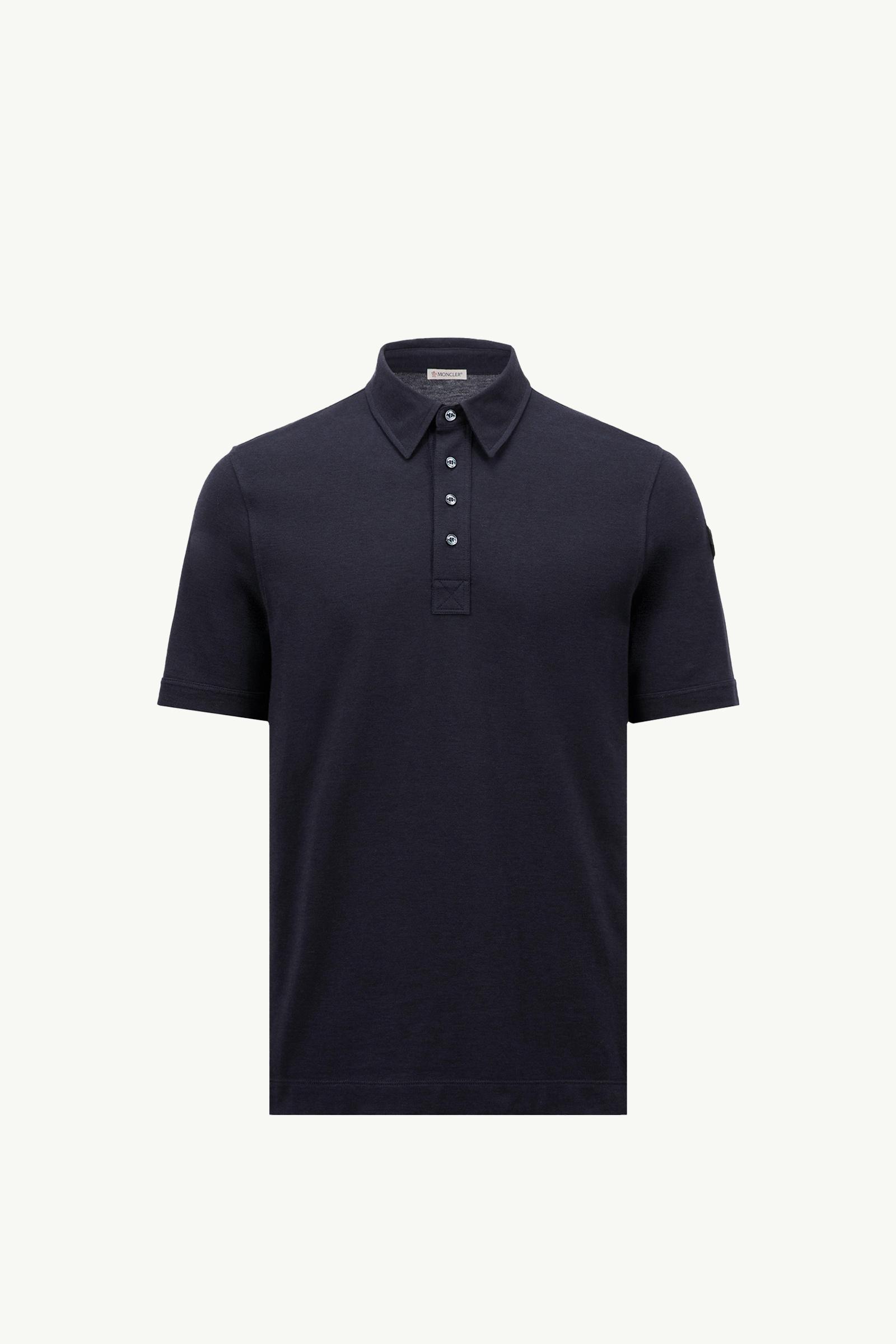Polo in cotone con doppio logo in pelle_findInBoutique_image