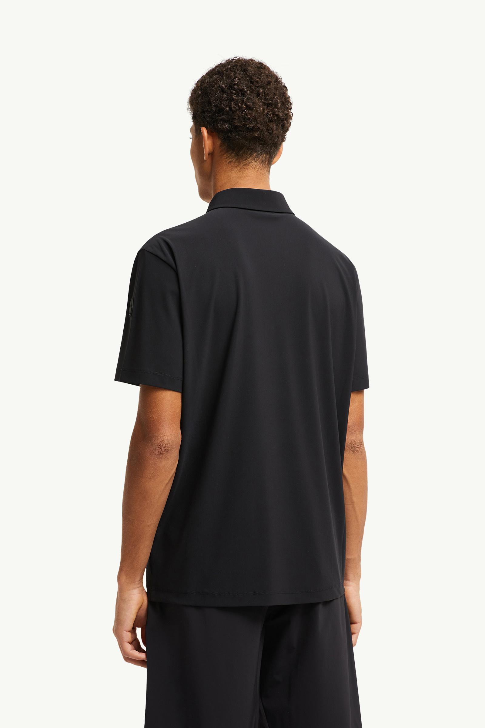 【美品】MONCLER ブラック ポロシャツ 中古・古着通販】MONCLER (モンクレール) ポロシャツ ブラック