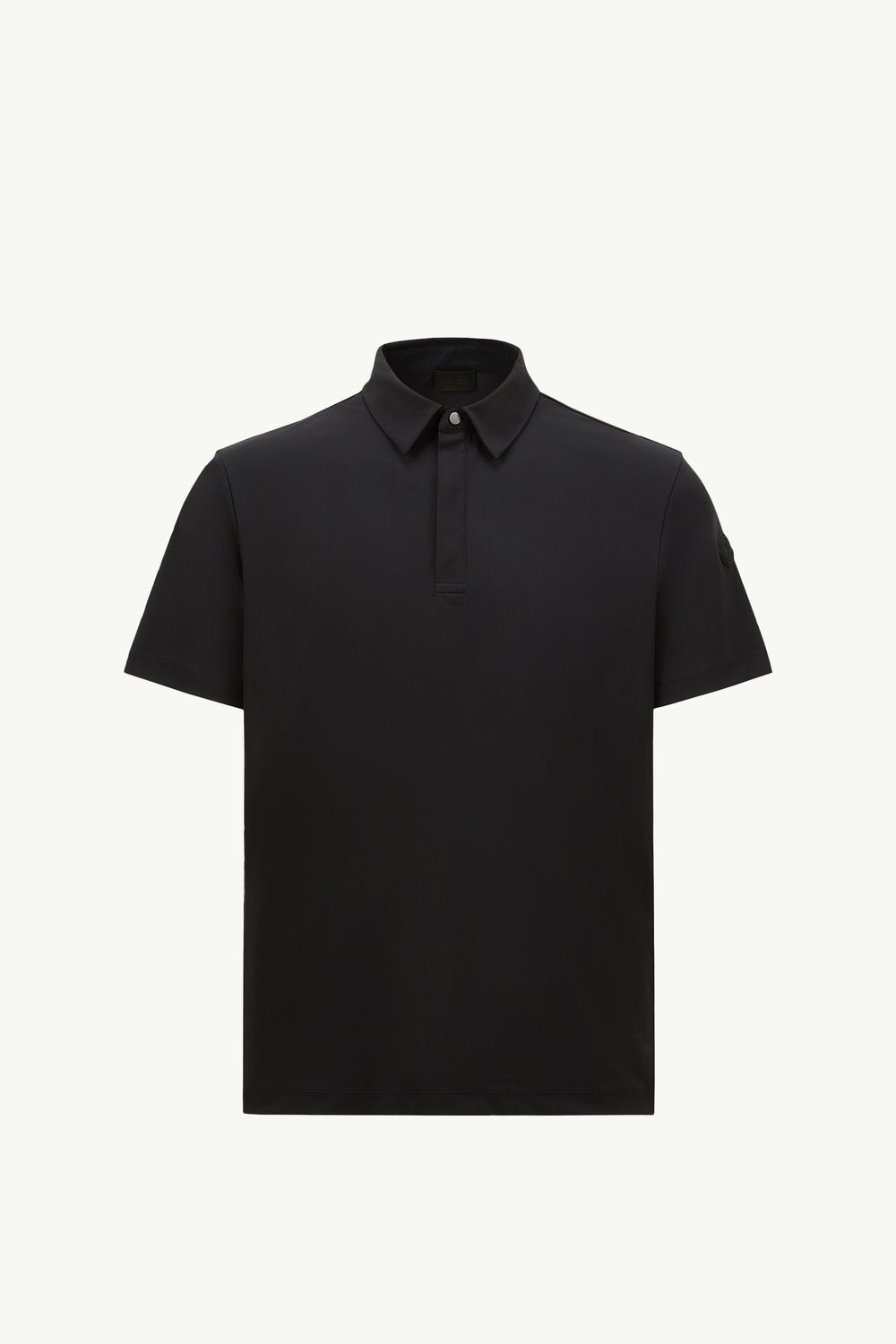 Logo Patch Polo Shirt Men Black Moncler 2