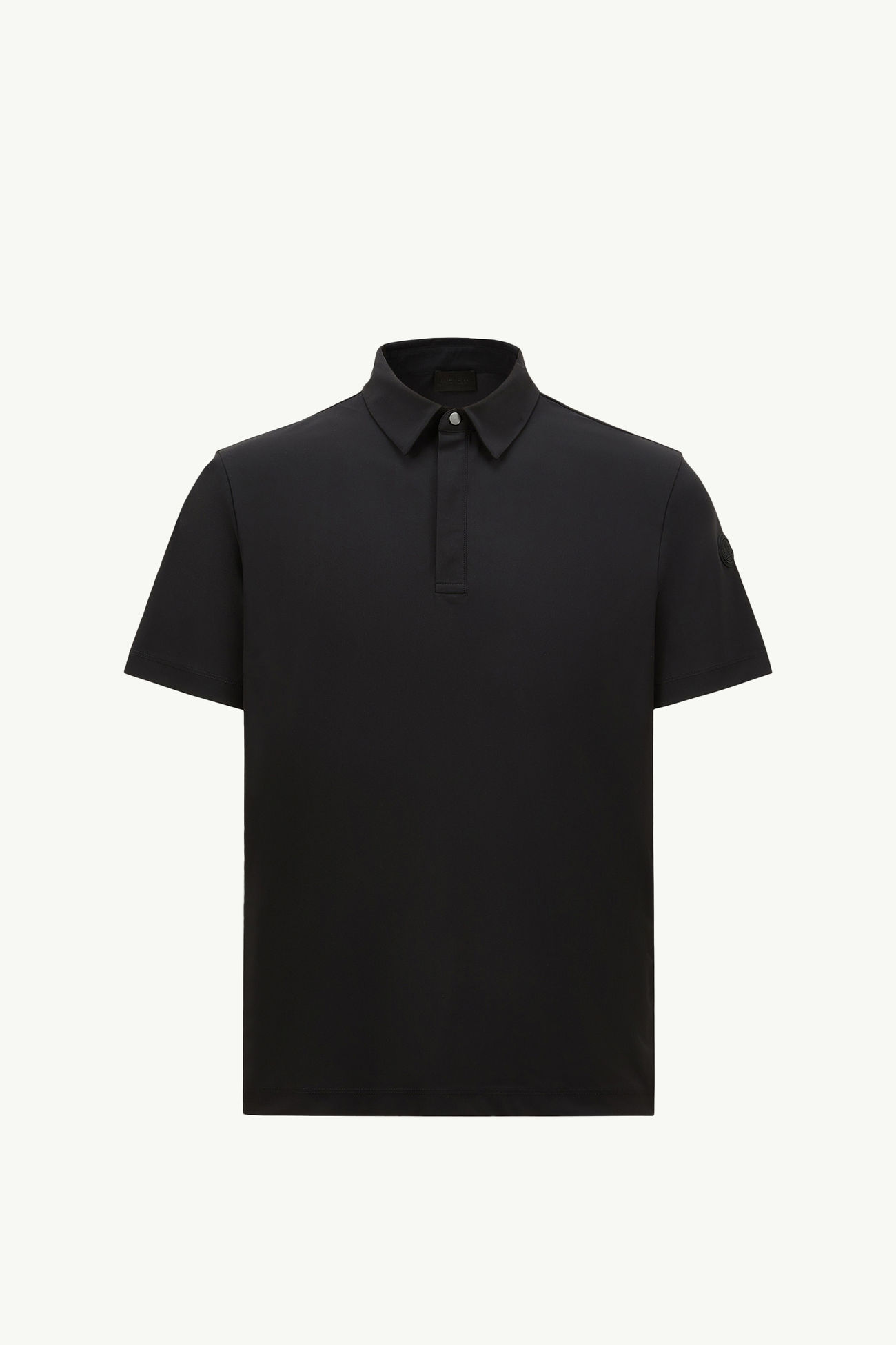 Polo con parche de logotipo Hombre Negro Moncler 2