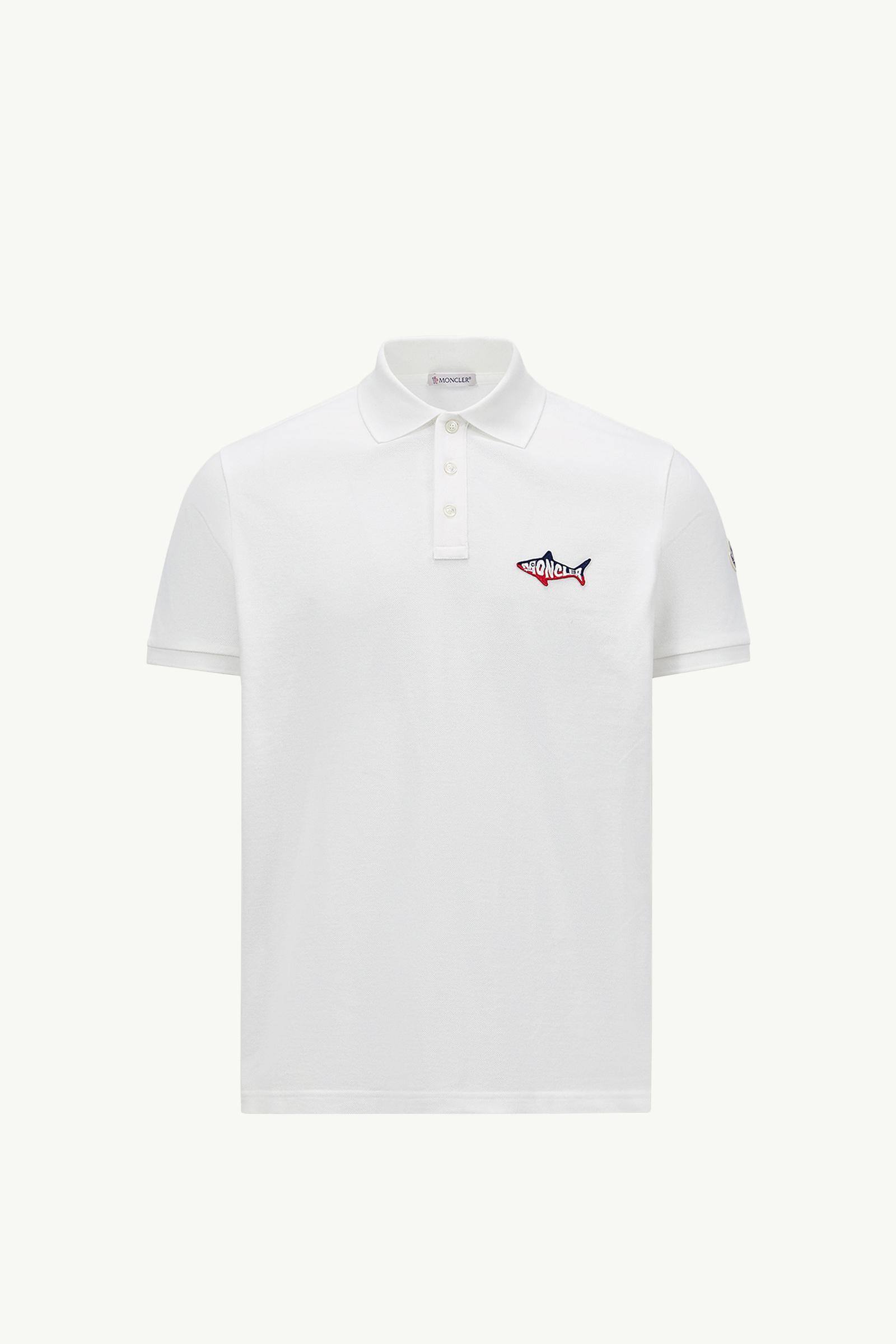 Shark Patch Cotton Piquet Polo Shirt_findInBoutique_image