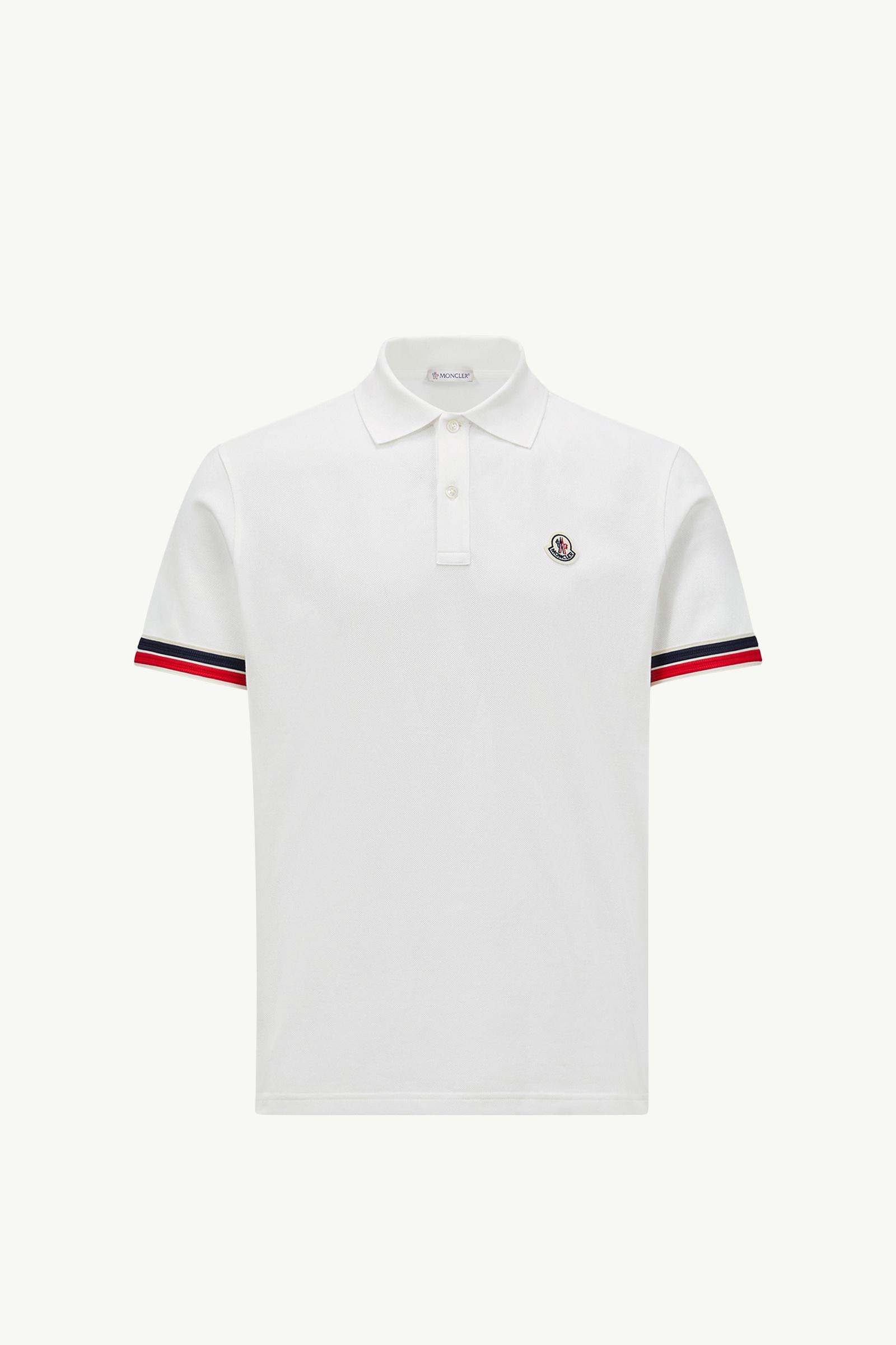 Striped Trim Cotton Piquet Polo Shirt_findInBoutique_image