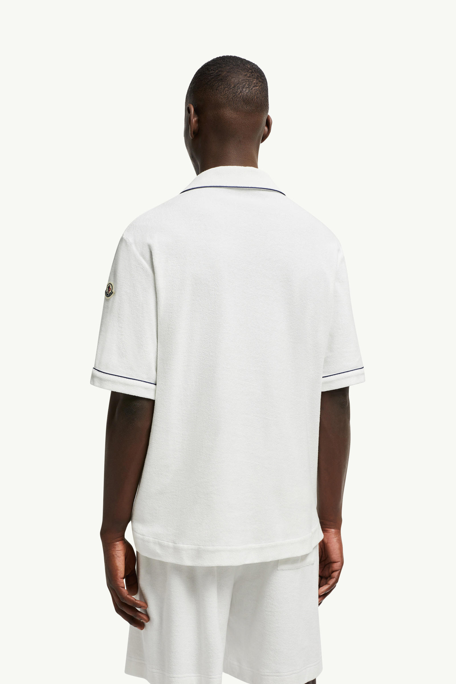 男士棉质毛圈布Polo衫 男士 白色 Moncler 4