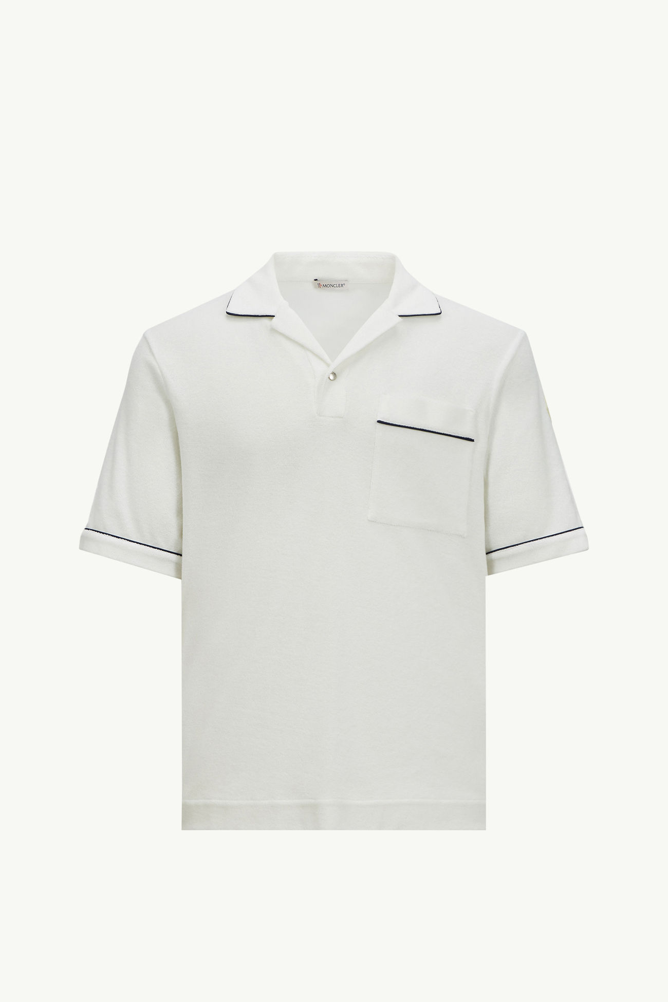 Polo en coton éponge Hommes Blanc Moncler 2