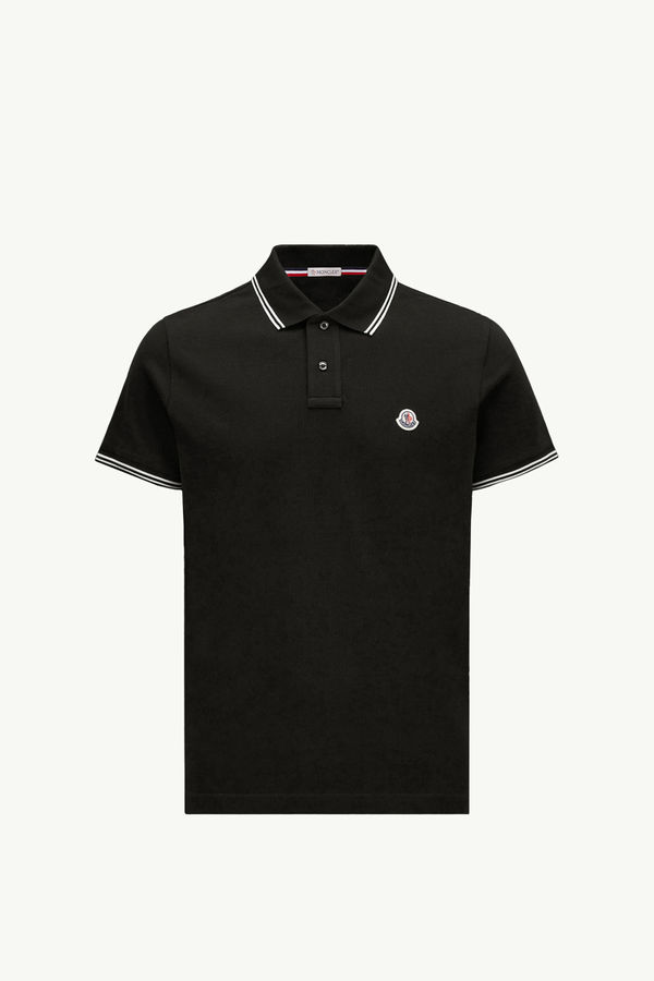 로고 패치 코튼 폴로 셔츠 남성 블랙 Moncler 2