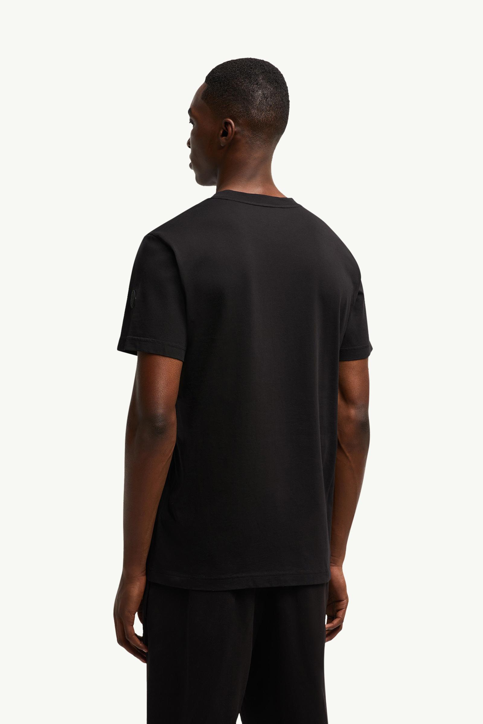 【MONCLER】新作 Blurryロゴ コットンTシャツ Moncler blurred-logo Cotton T-shirt | Black | FARFETCH