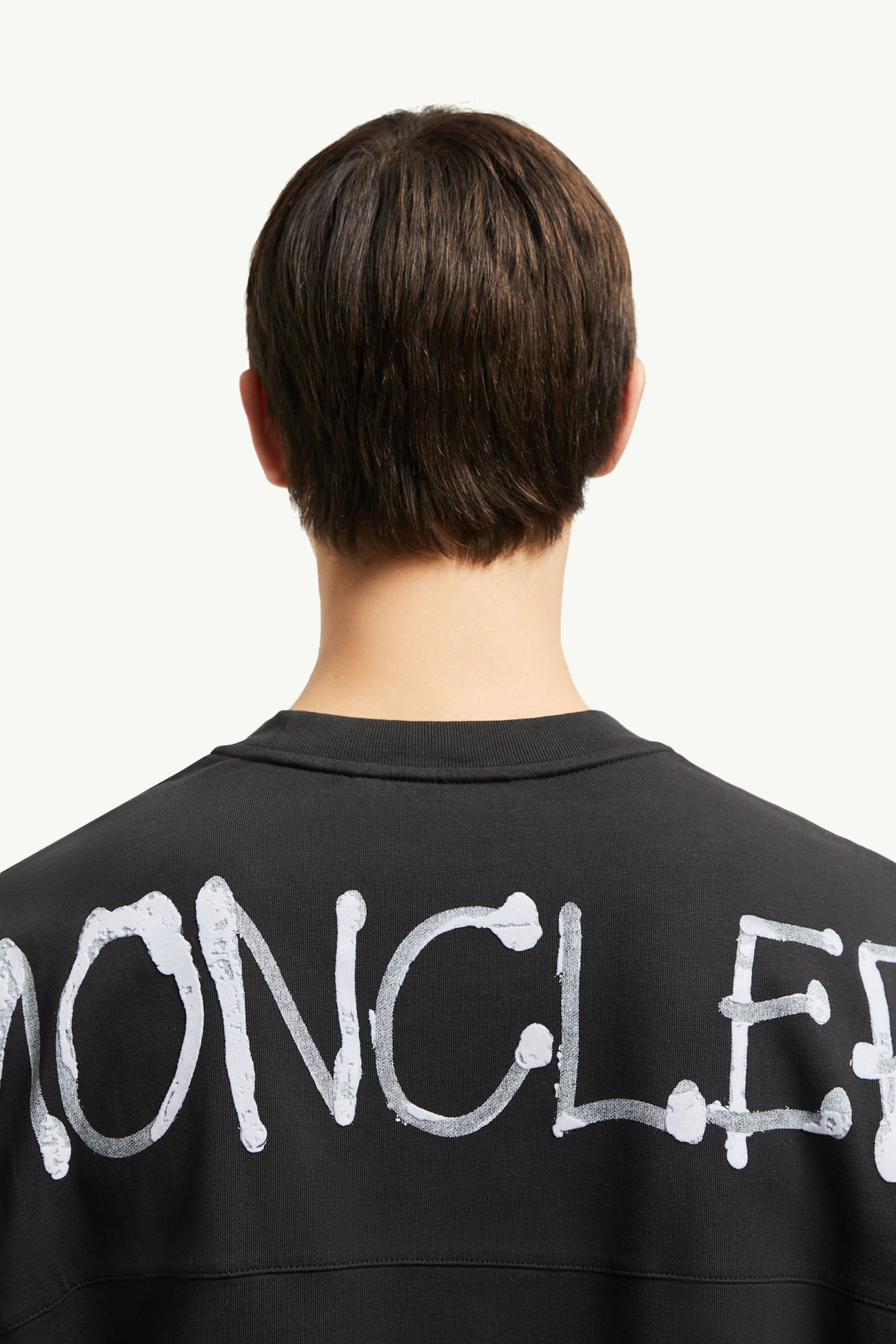 T-shirt in cotone con logo graffiti Nero Polo T-shirt Uomo