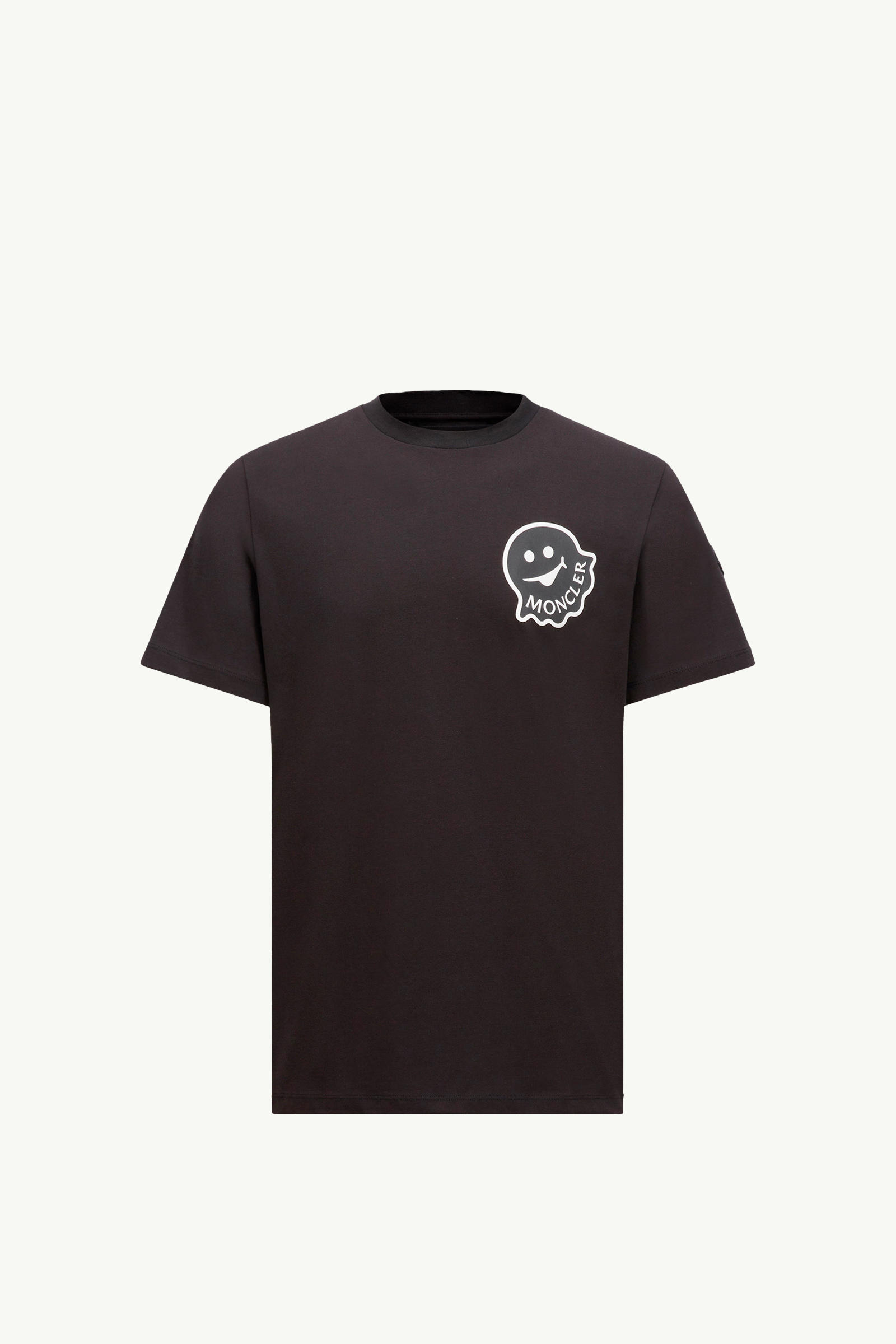 T-shirt en coton à logo Hommes Noir Moncler 2
