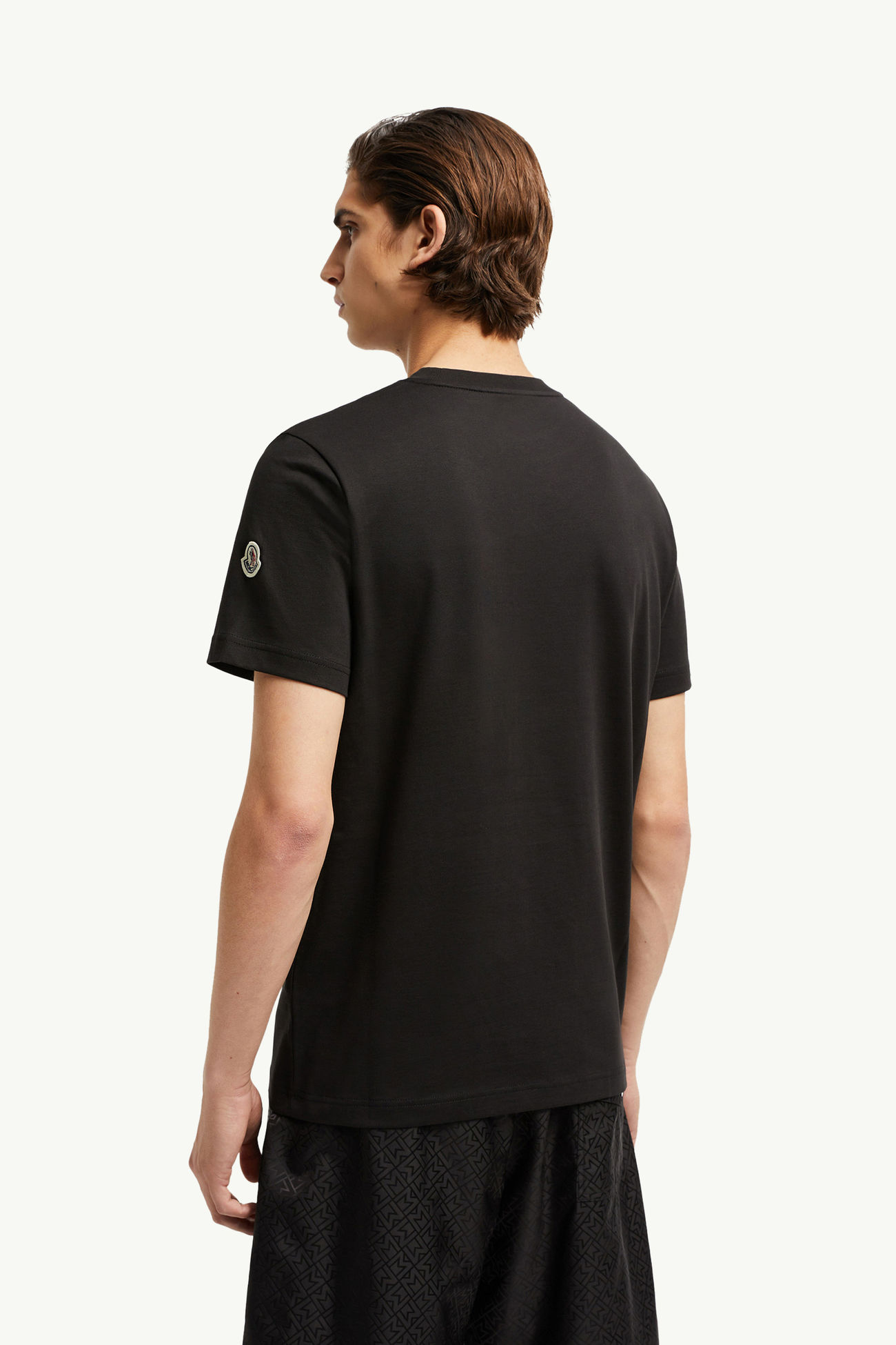 Monogram Camiseta de algodón con bolsillo Hombre Negro Moncler 4