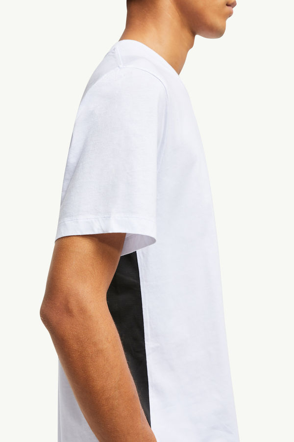 Logo Cotton T-Shirt Men Optical White Moncler 6