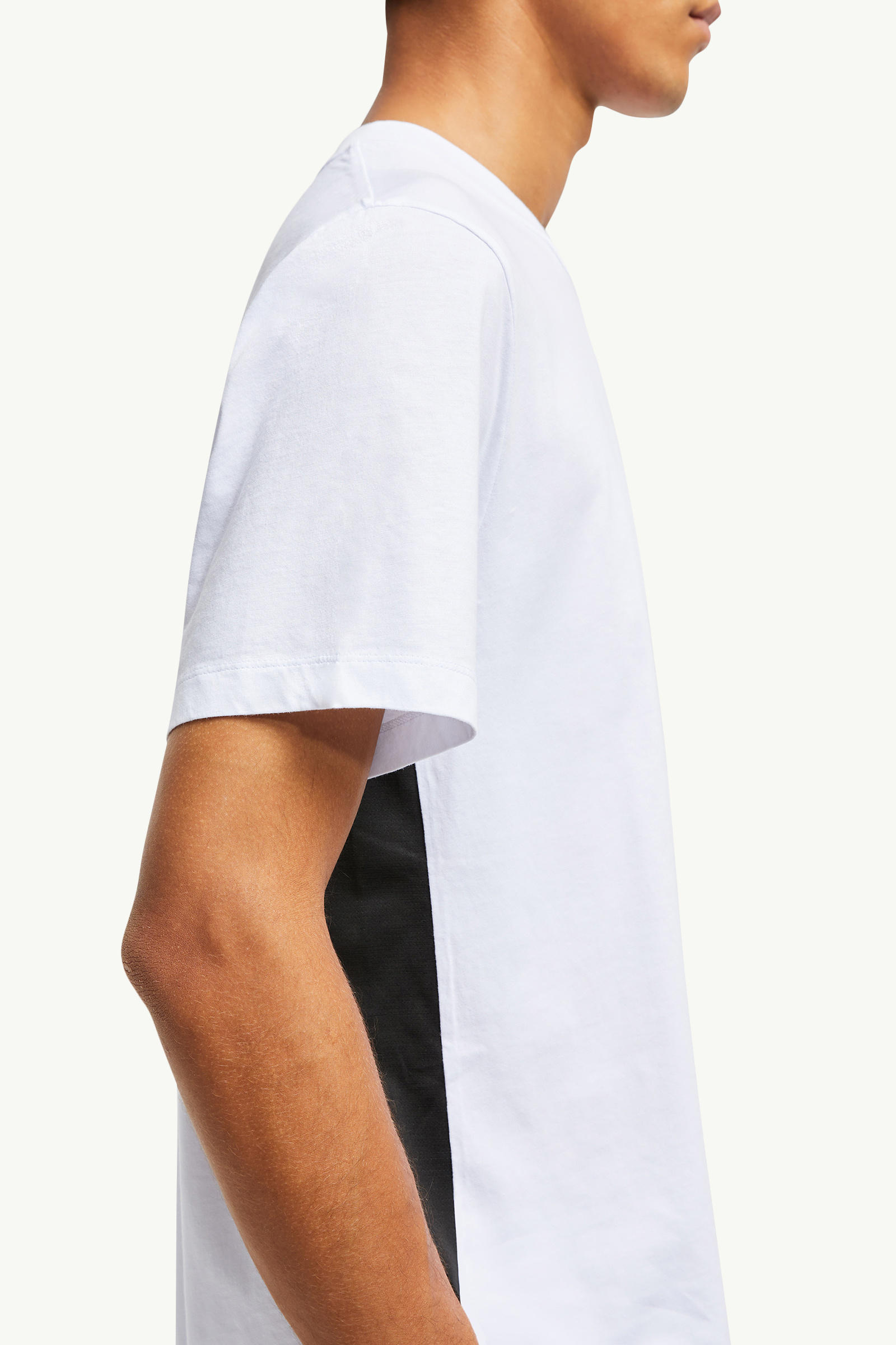 Logo Cotton T-Shirt Men Optical White Moncler 6