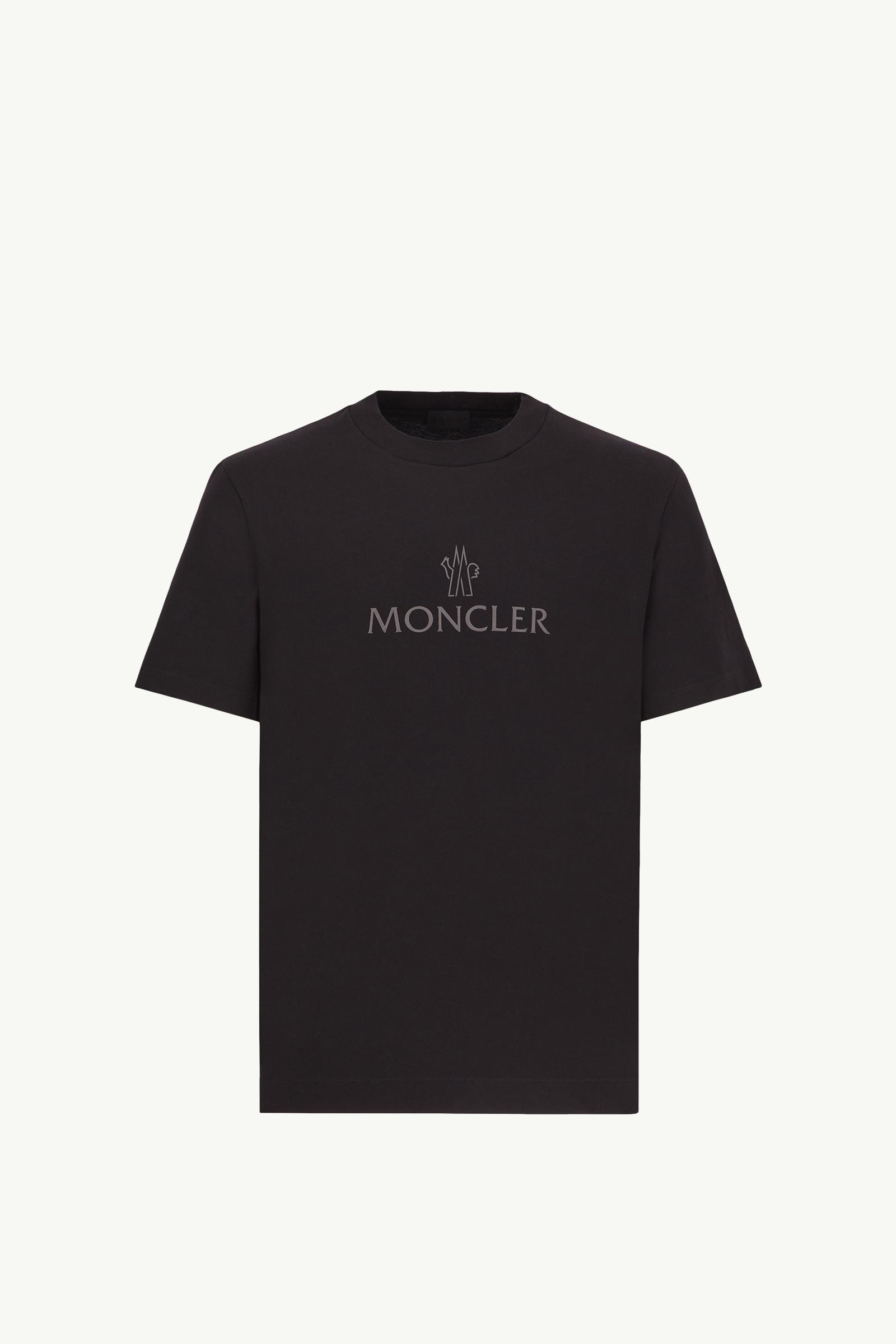 T-shirt en coton à logo Noir - Polos et t-shirts Homme | Moncler FR