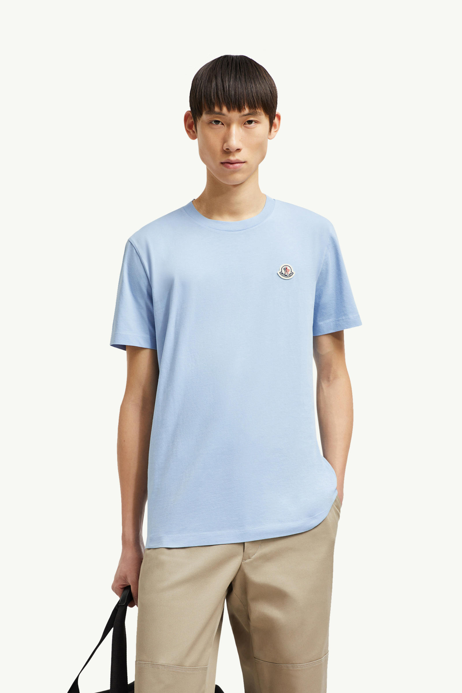 Logo Patch Cotton T-Shirt (Pack Of Three) Men Multicolour Moncler 0