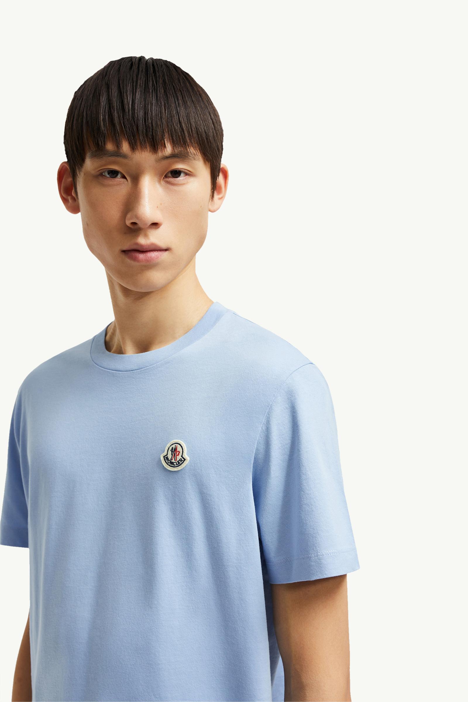 Logo Patch Cotton T-Shirt (Pack Of Three) Men Multicolour Moncler 1