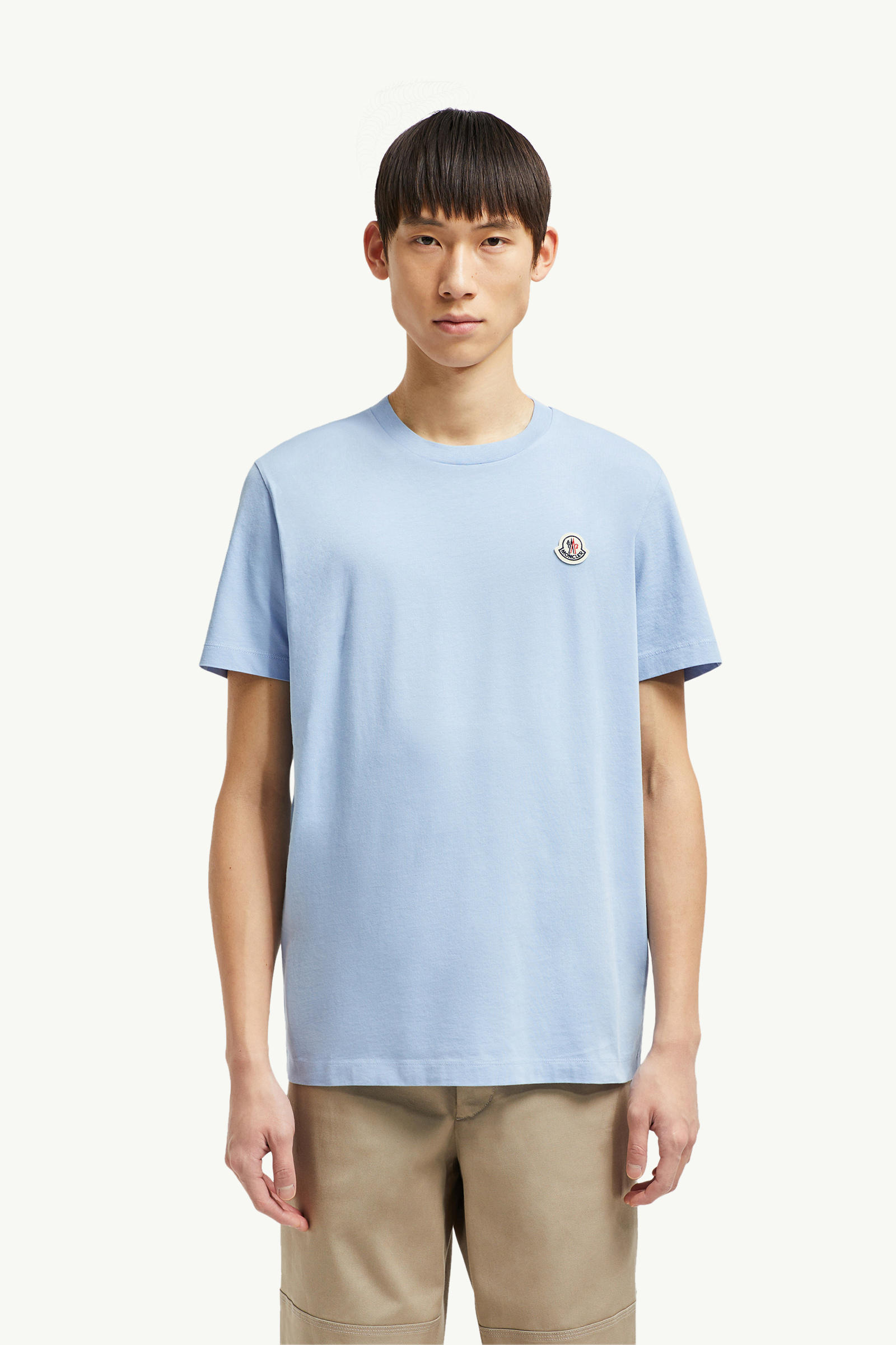 Logo Patch Cotton T-Shirt (Pack Of Three) Men Multicolour Moncler 3