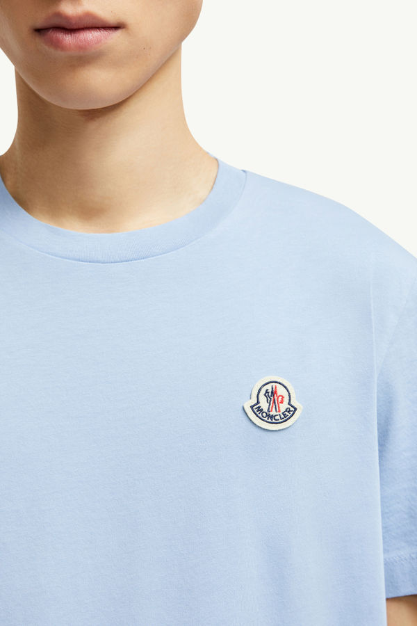 Logo Patch Cotton T-Shirt (Pack Of Three) Men Multicolour Moncler 5