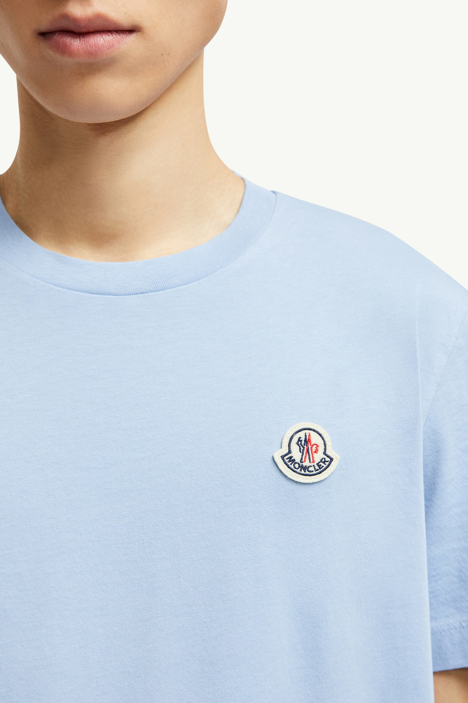 T-shirts en coton à logo (lot de 3) Hommes Multicolore Moncler 5