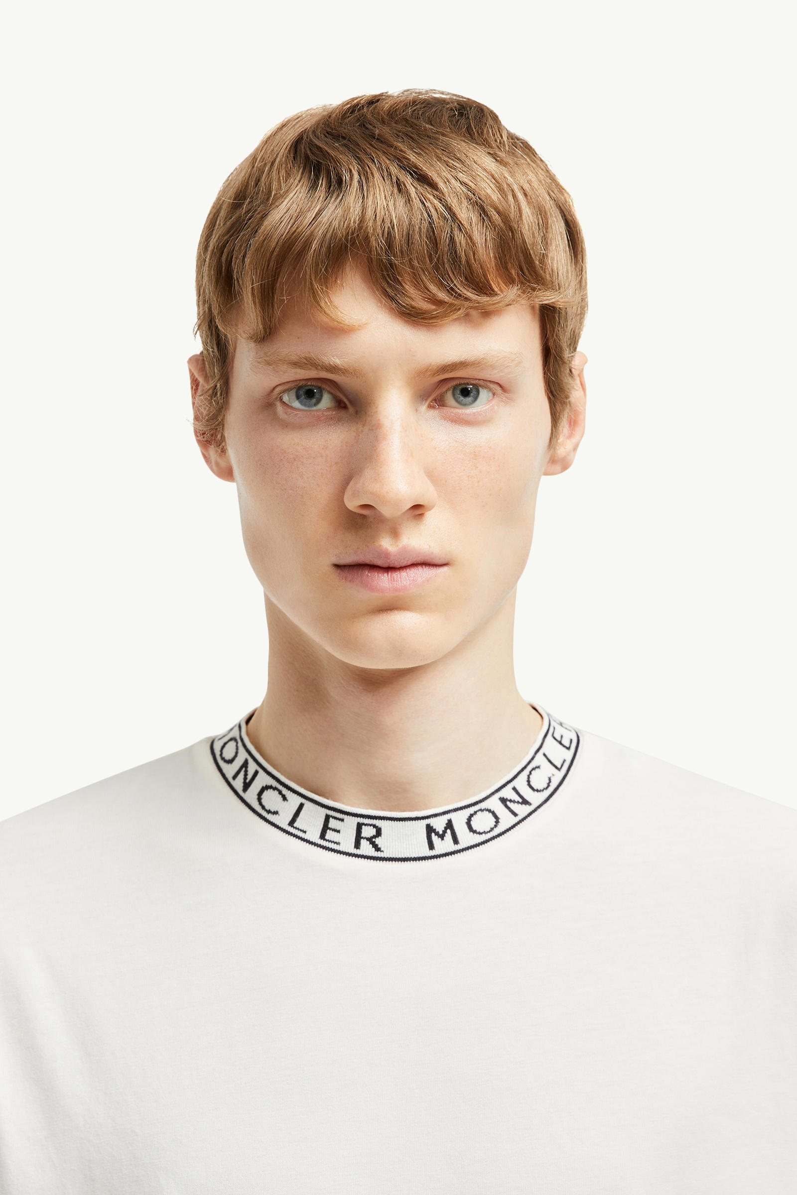 Logo-Trimmed Cotton T-Shirt Men Off White Moncler 5