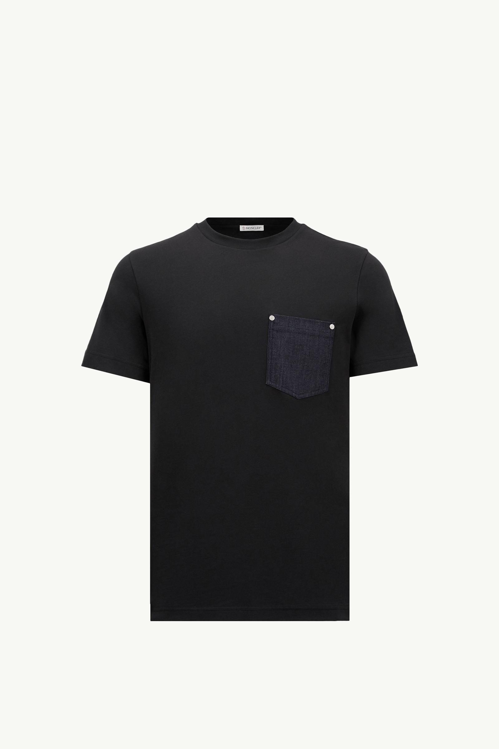 MONCLER ネイビーポケットTシャツ ネイビーブルー Tシャツ : Tシャツ＆ポロシャツ 向けの メンズ