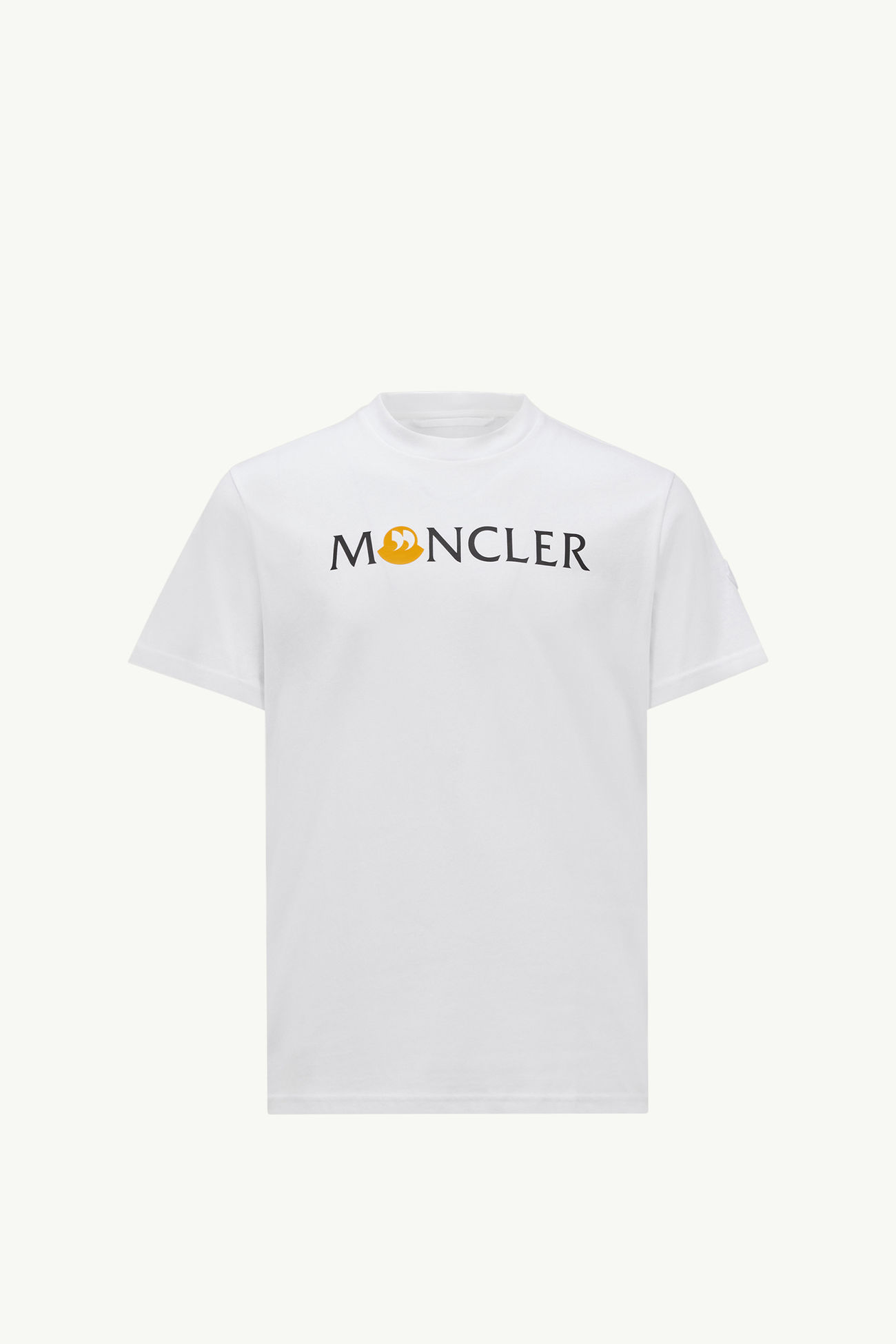 Punctuation Logo Cotton T-Shirt Men White Moncler 2