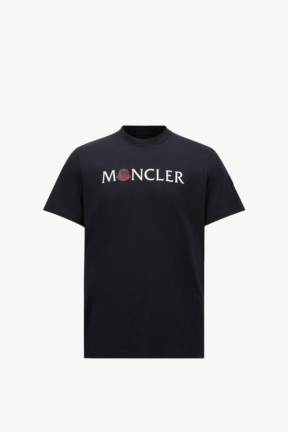 T-shirt in cotone con logo punteggiatura Uomo Blu Scuro Moncler 2