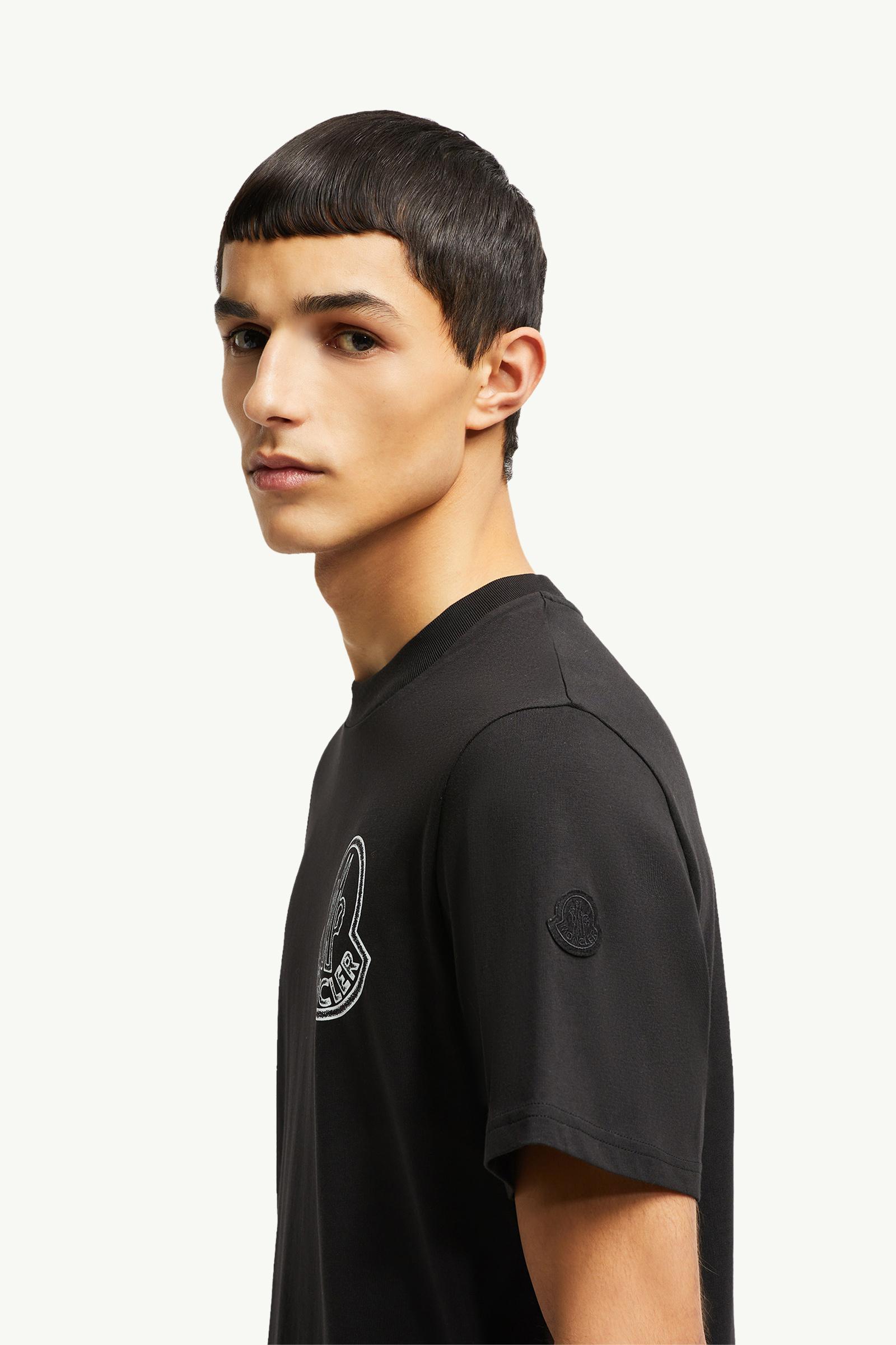 Black Logo Cotton T-Shirt - Polos & T-shirts for Men