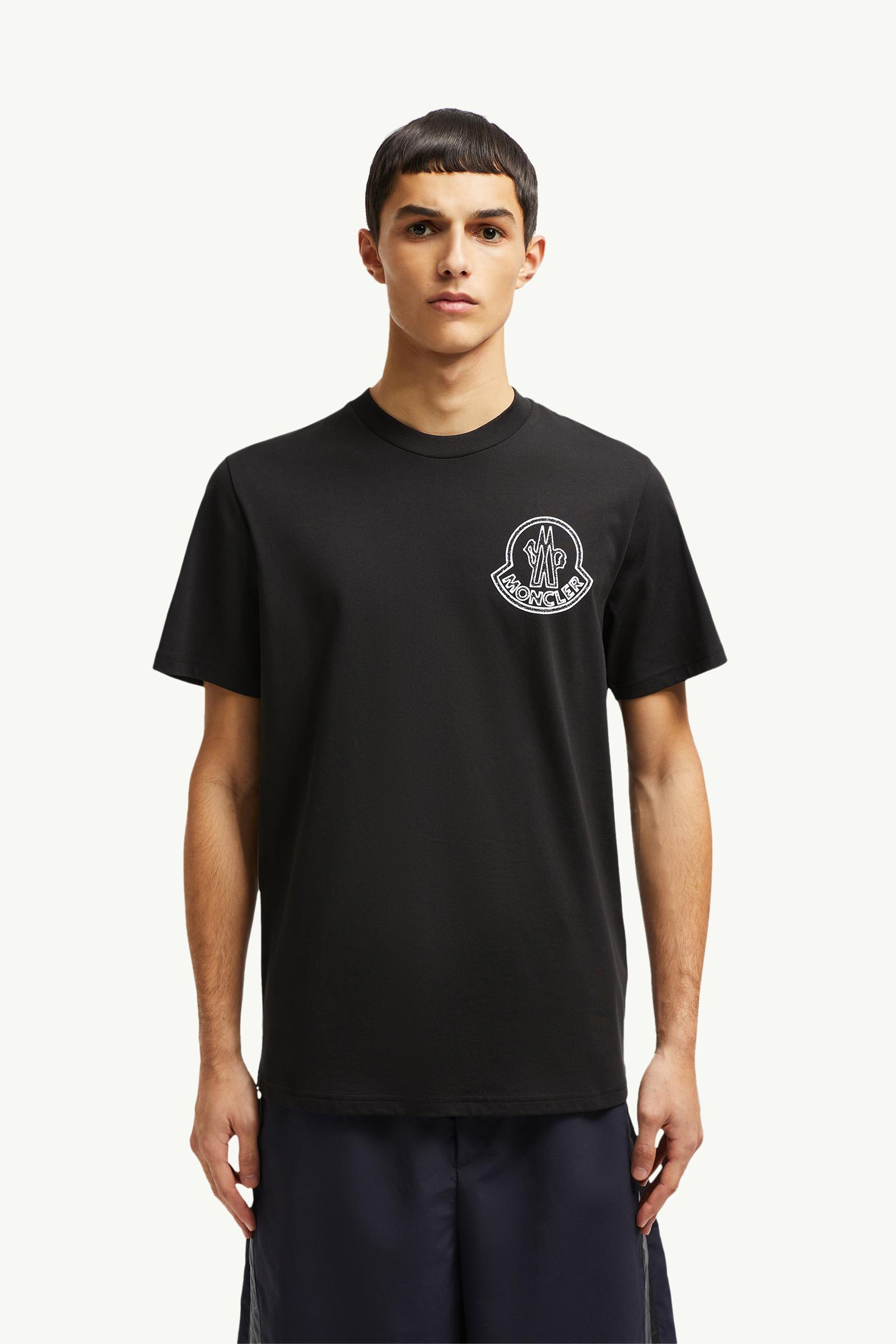 Black Logo Cotton T-Shirt - Polos & T-shirts for Men