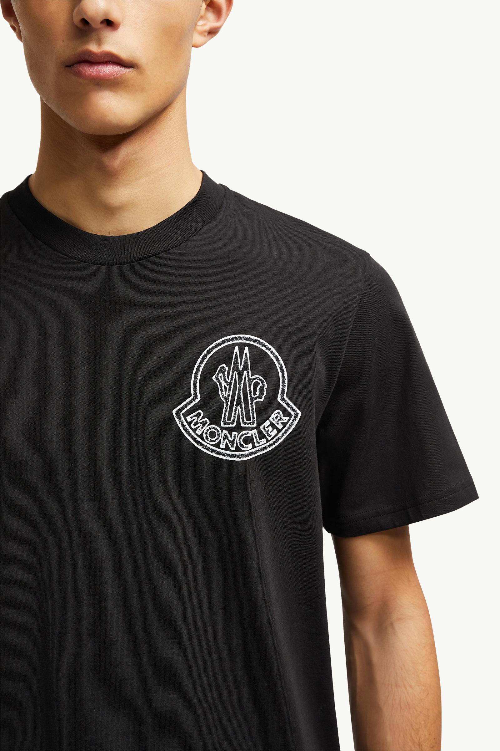 Black Logo Cotton T-Shirt - Polos & T-shirts for Men