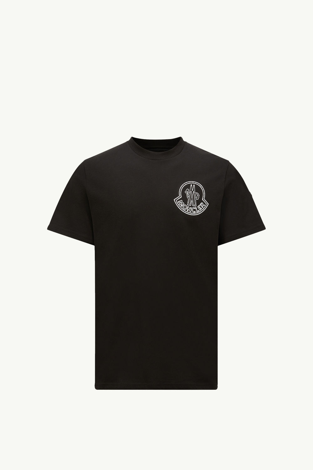 Logo Cotton T-Shirt Men Black Moncler 2