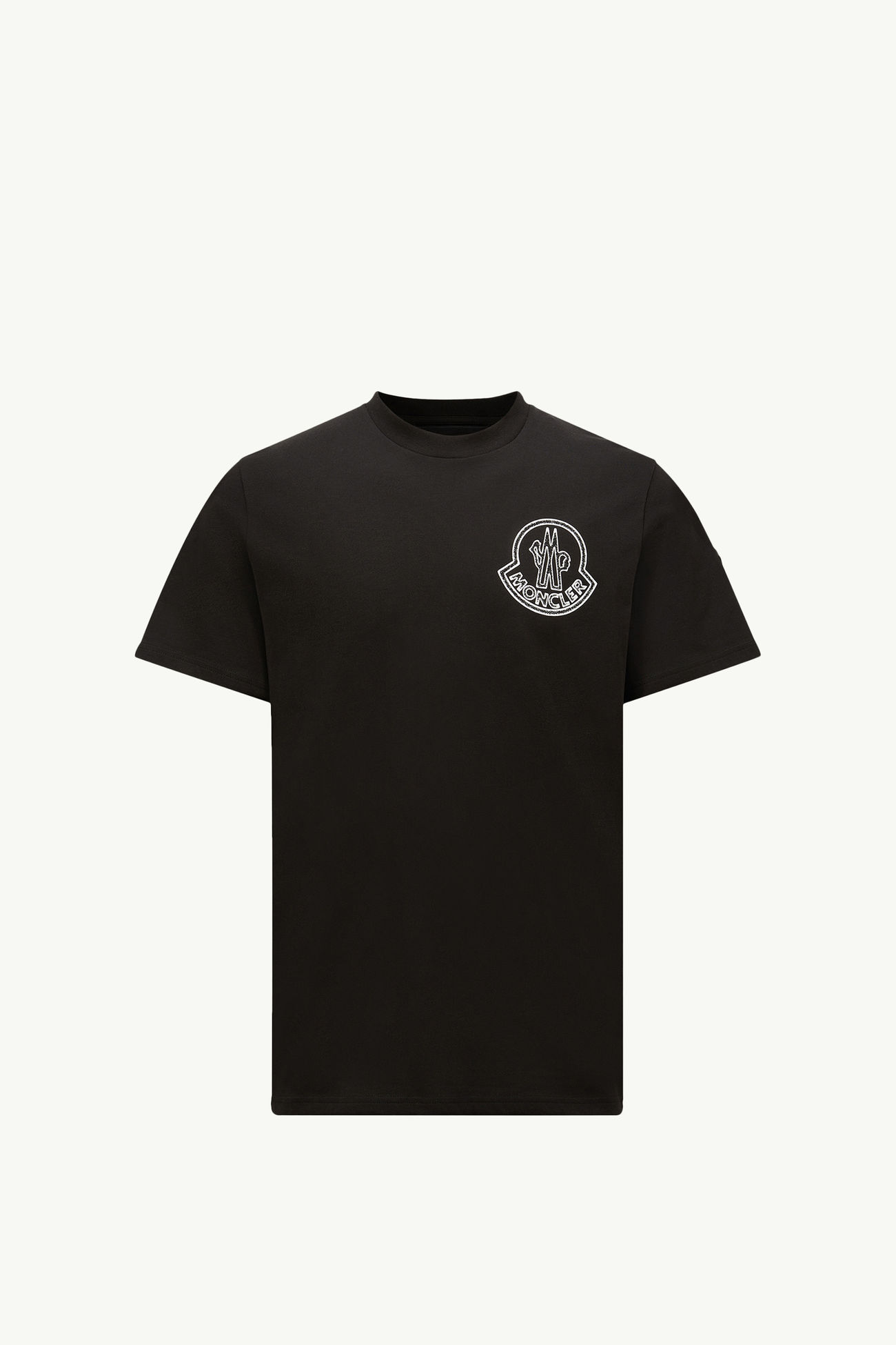 Logo Cotton T-Shirt Men Black Moncler 2