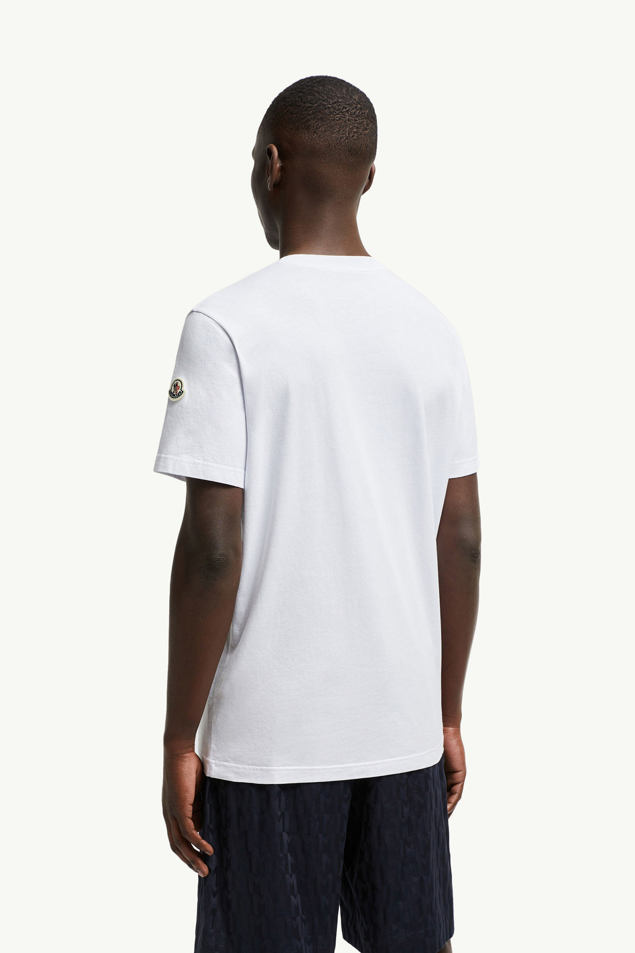 Shark Logo Cotton T-Shirt Men White Moncler 4