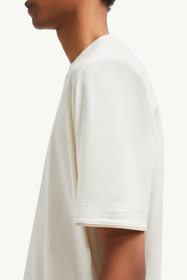 Cotton T-Shirt Men White Moncler 5