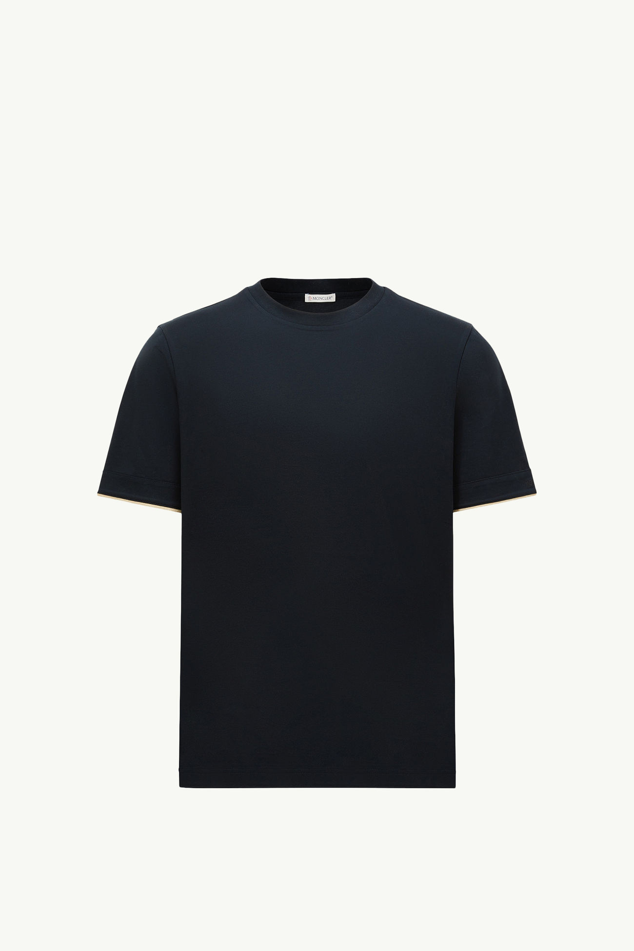 Cotton T-Shirt Men Navy Blue Moncler 2
