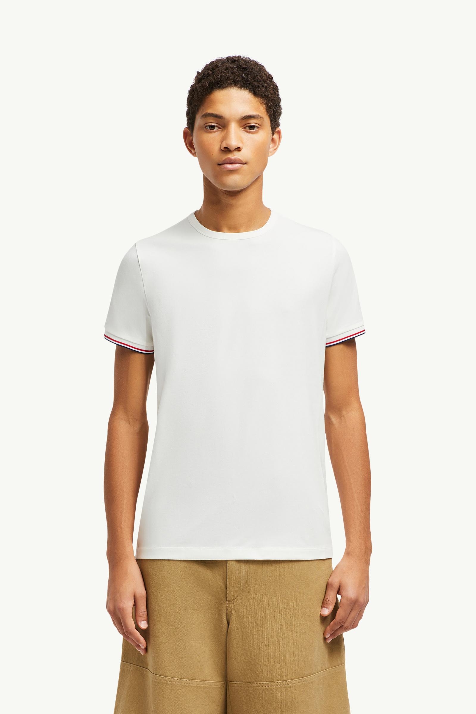 MONCLER ホワイト Tシャツ モンクレール Tシャツ カットソー ホワイト レディース MONCLER