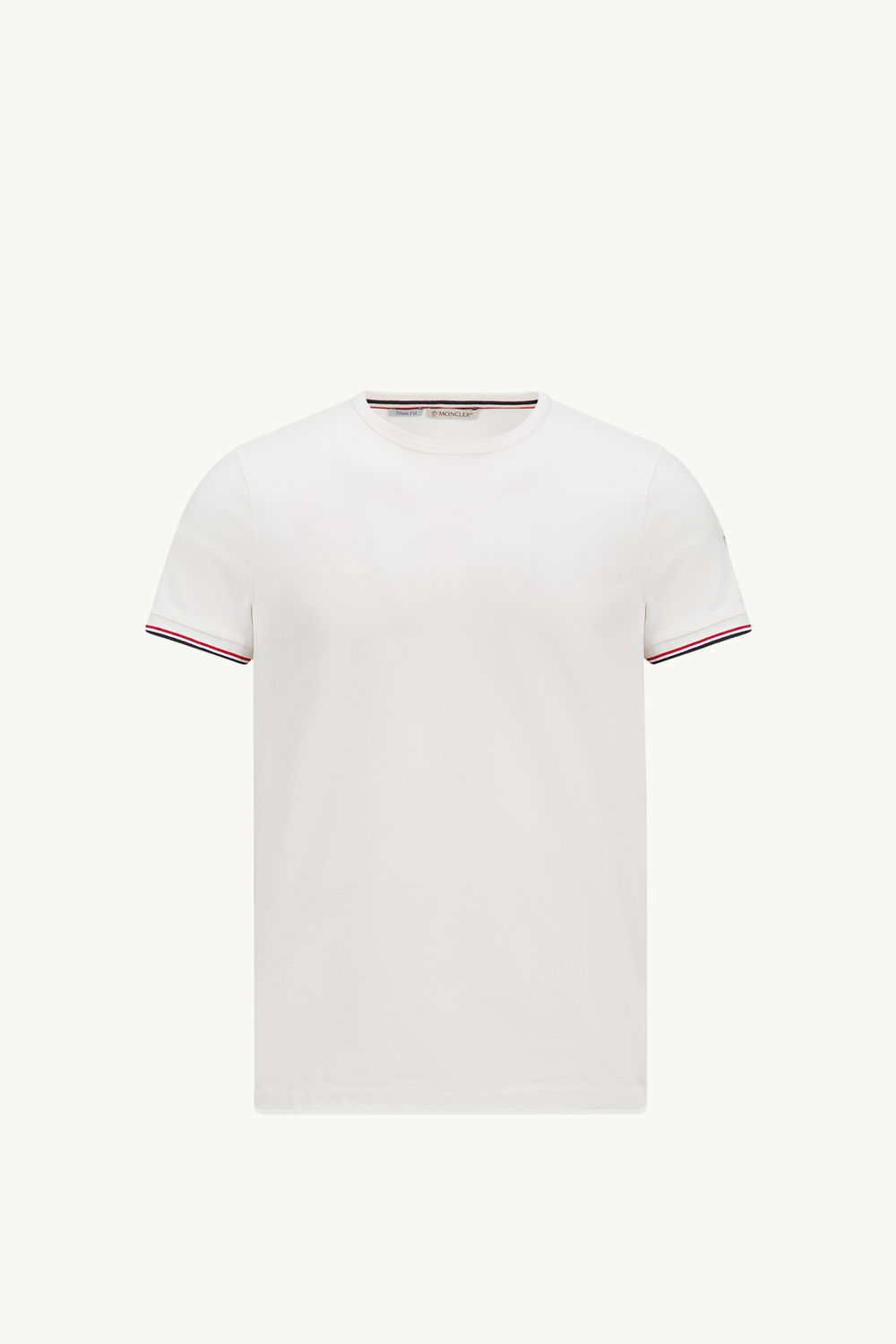 Tricolor-Trimmed Cotton T-Shirt Men Off White Moncler 2