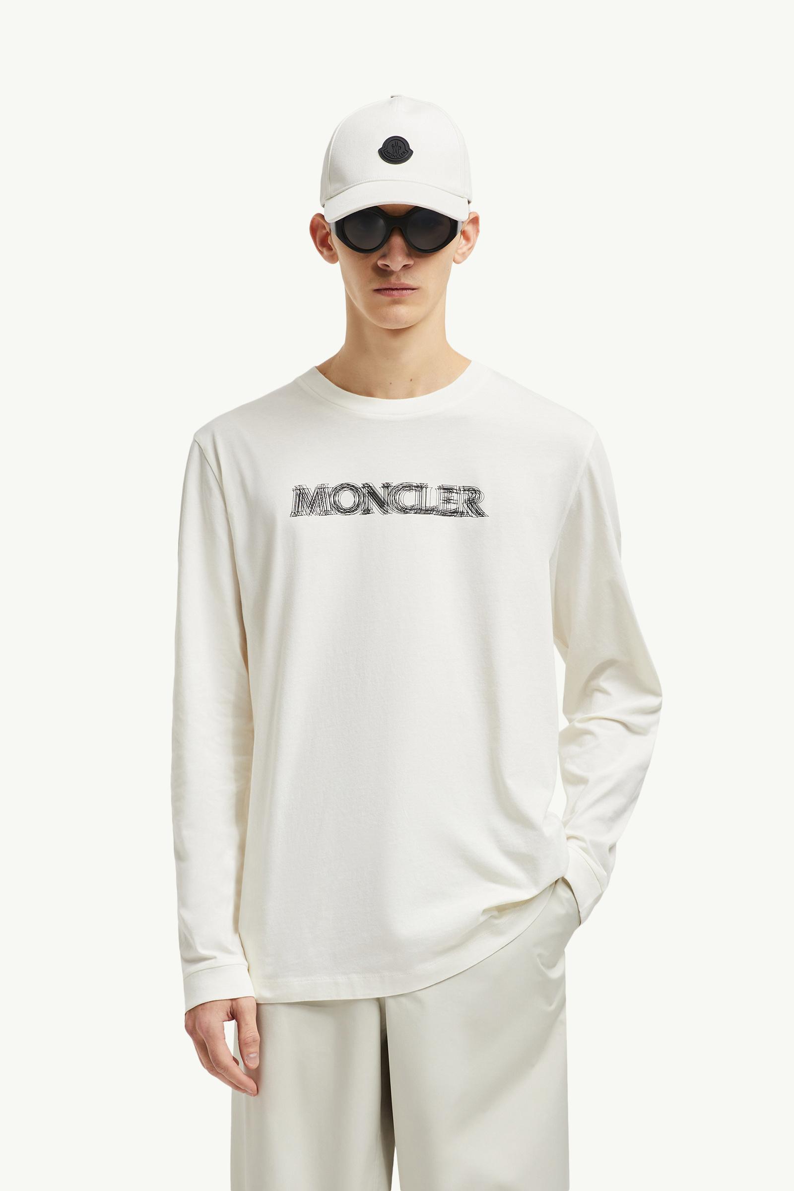 モンクレール オフホワイト コラボ ロンT スウェット ワッペン Sサイズ モンクレール オフホワイト コラボ ロンT スウェット ワッペン S