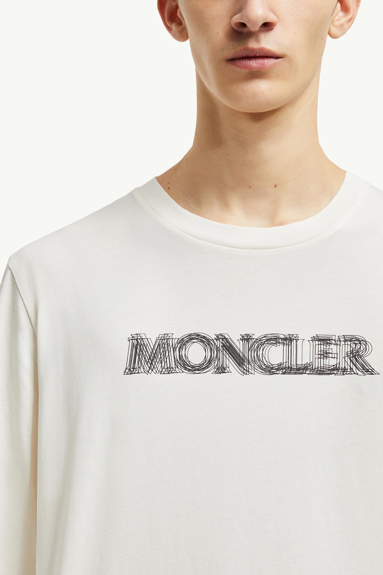 MONCLER (モンクレール) レタリングプリント 袖ロゴワッペン クルー