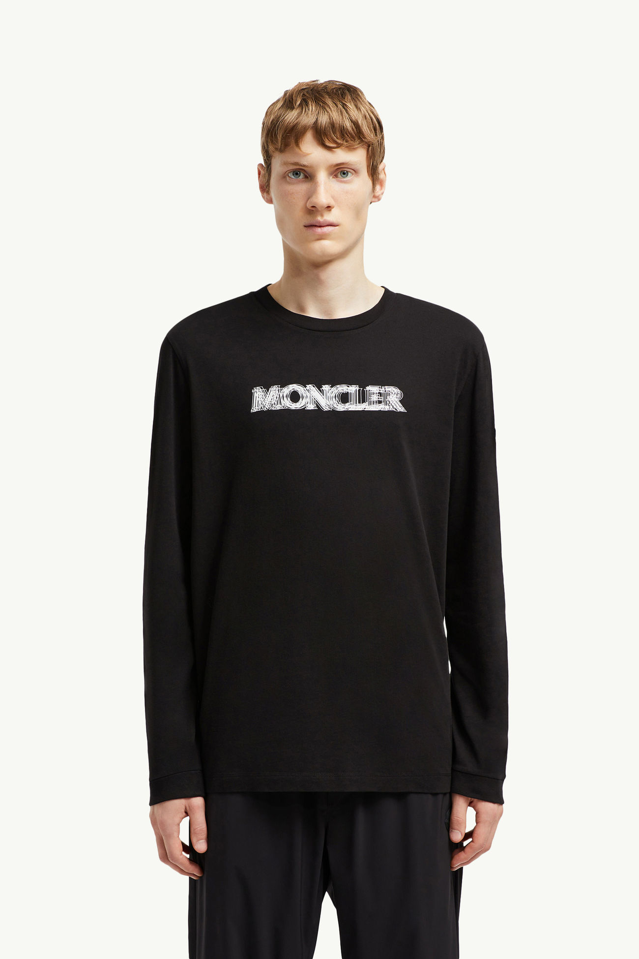 ロングスリーブTシャツ メンズ ブラック Moncler 3