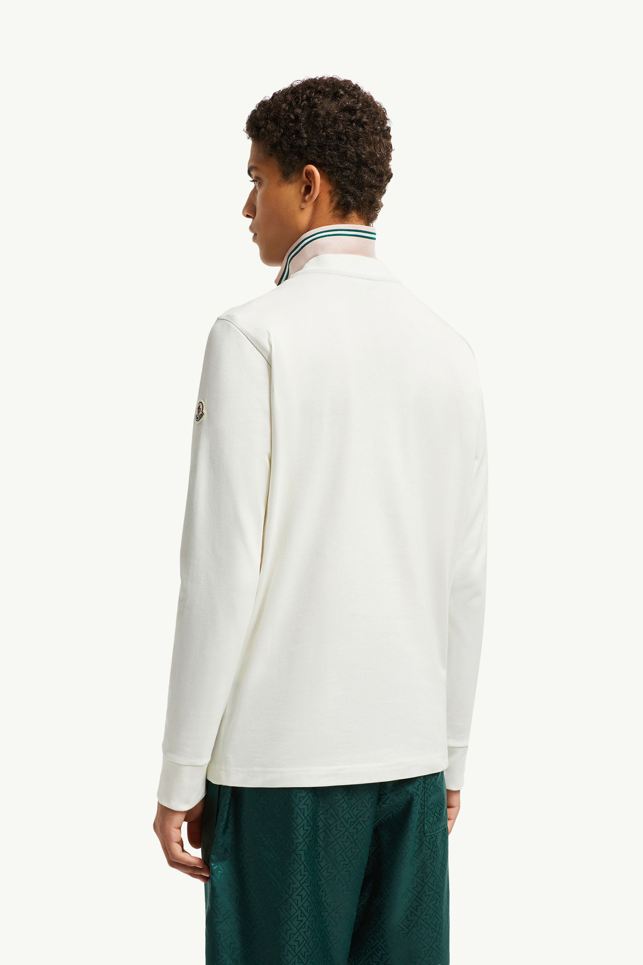 Basketball Logo Long Sleeve T-Shirt Men White Moncler 4