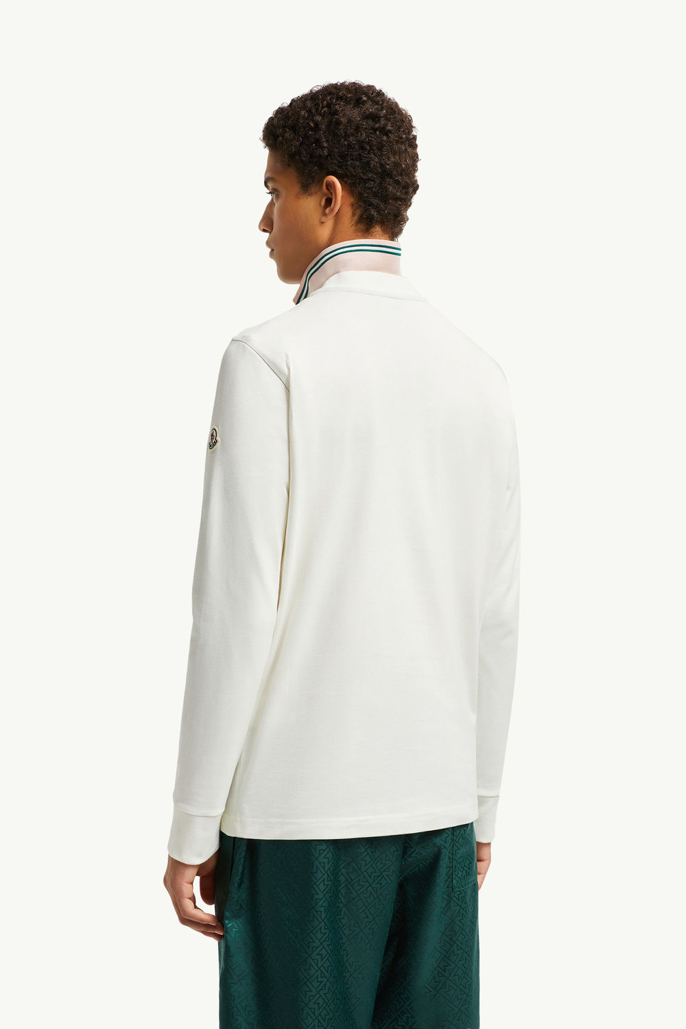 T-shirt à manches longues et logo ballon de basket Hommes Blanc Moncler 4