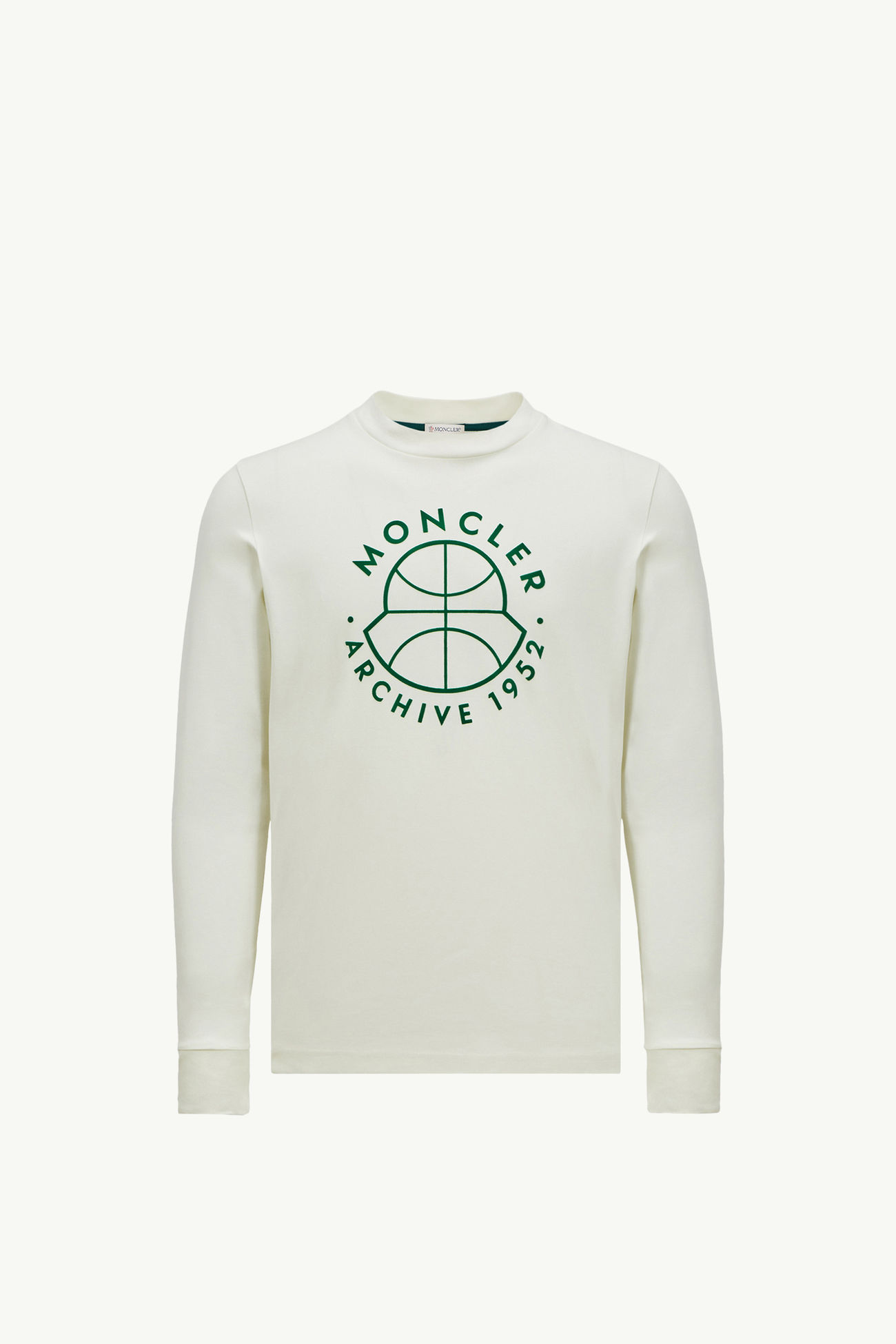 Basketball Logo Long Sleeve T-Shirt Men White Moncler 2